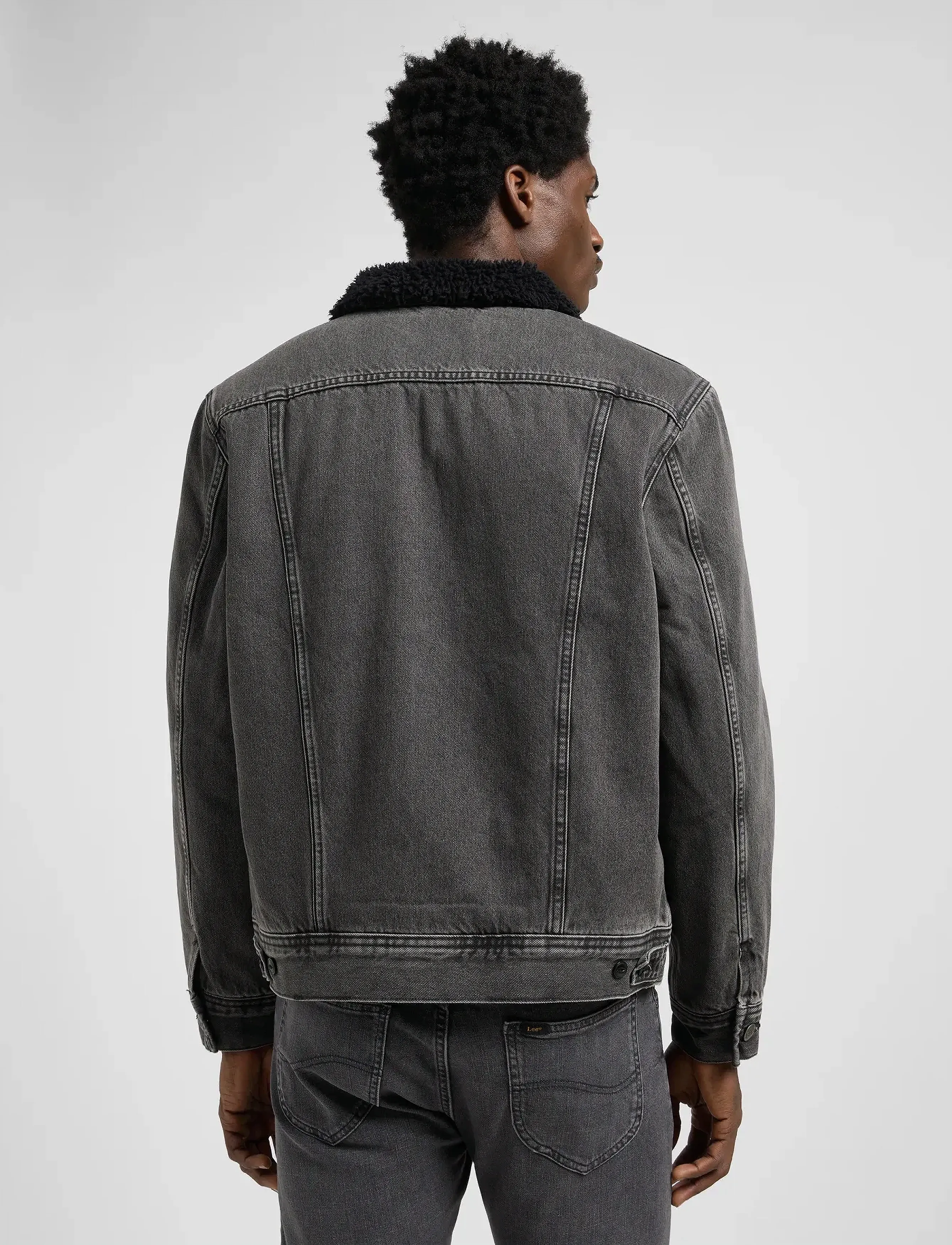 Lee Jeans - SHERPA JACKET - frühlingsjacken - deep obsidian - 2