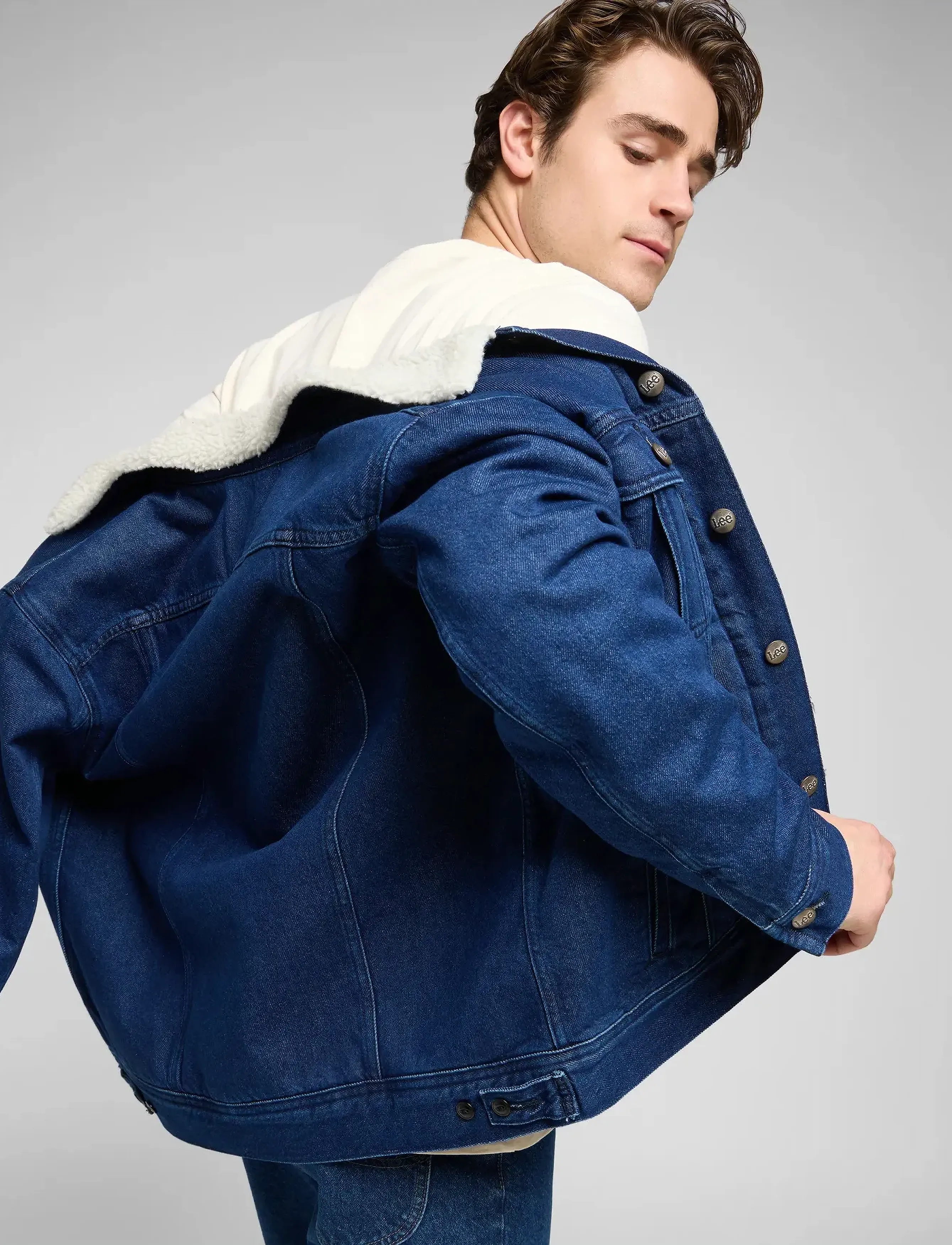 Lee Jeans Sherpa Jacket jeansjackor herr – bild 6