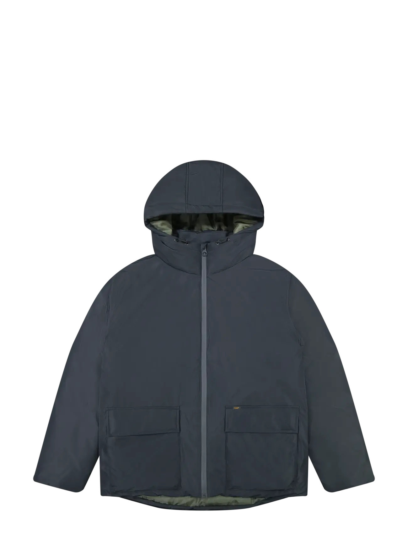 Lee Jeans HOODED SHORT PUFFER - Lee Jeans - BLACK / black