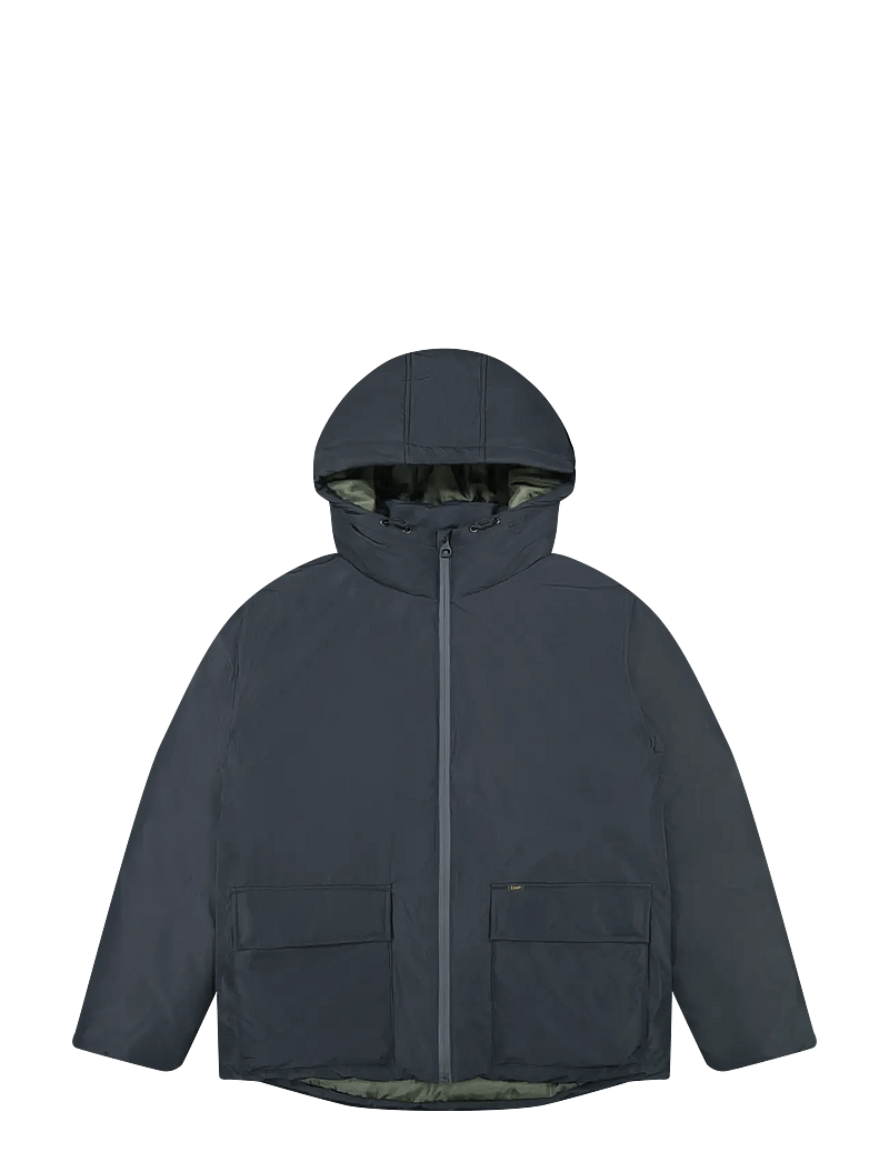 Lee Jeans - HOODED SHORT PUFFER - winterjacken - black - 1