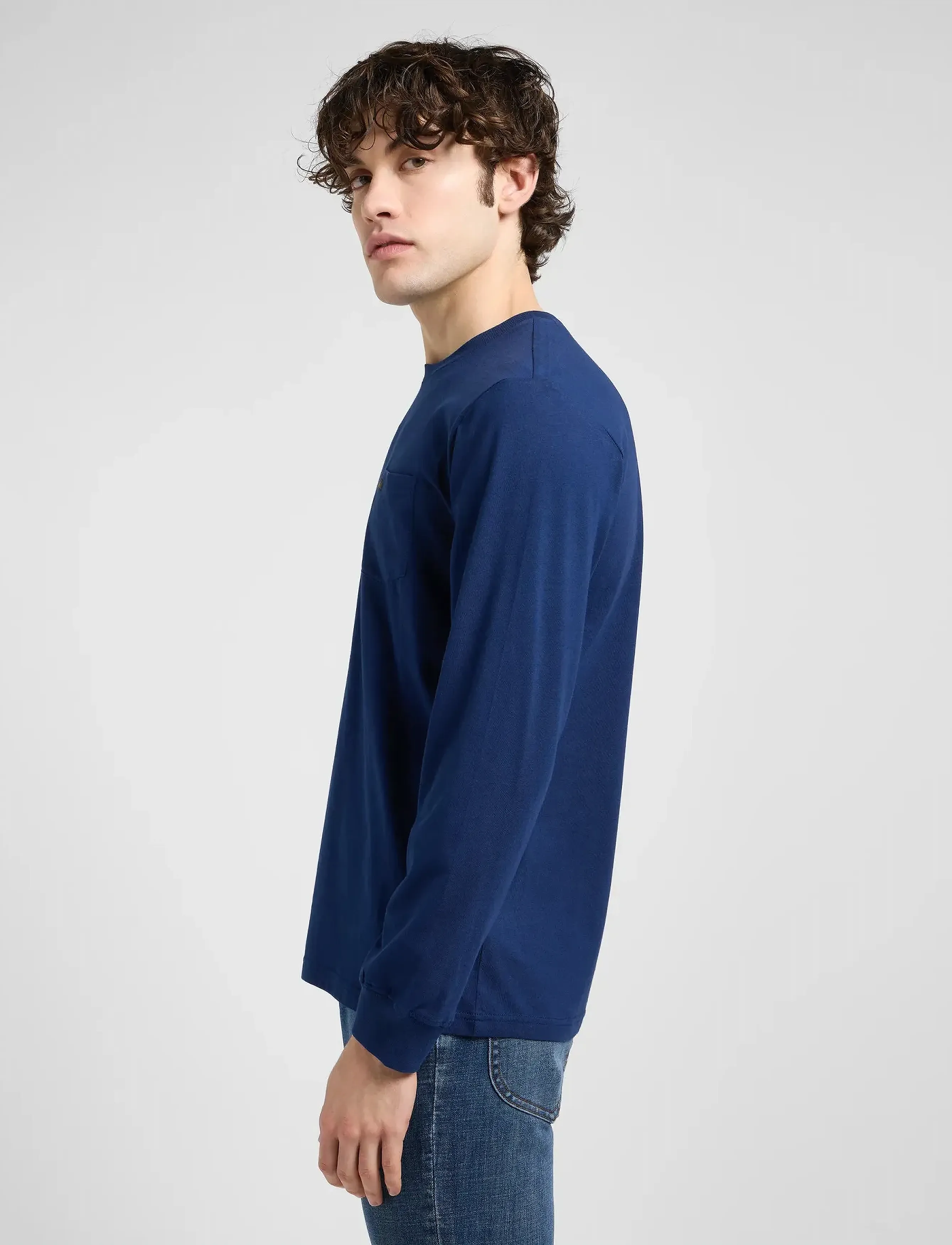 Lee Jeans - LS POCKET TEE - true navy - 5