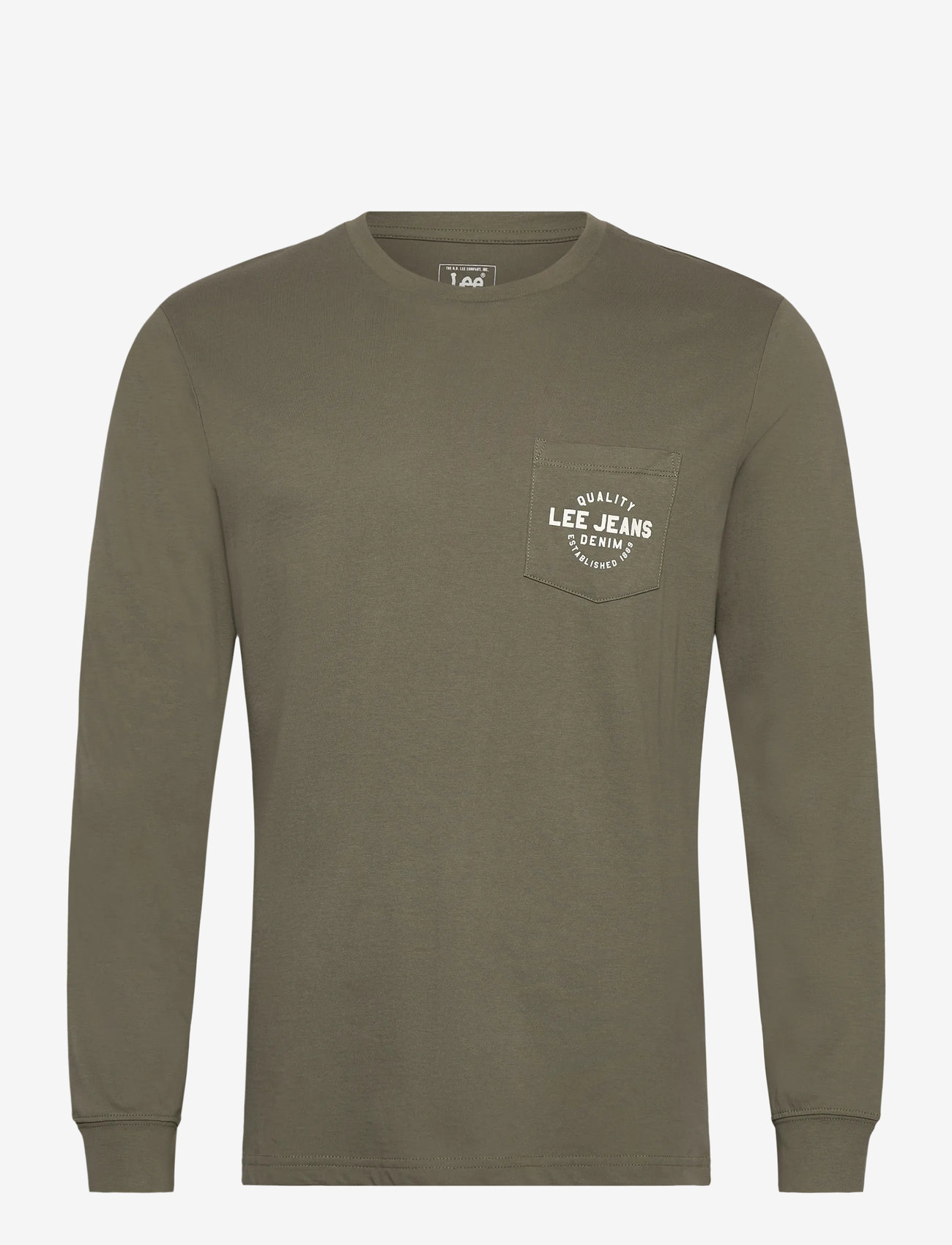 Lee Jeans - LS POCKET LOGO TEE - herbstliche kleidung - mercantile green - 1