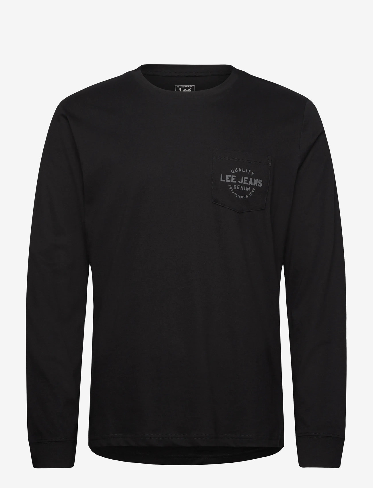 Lee Jeans - LS POCKET LOGO TEE - laveste priser - unionall black - 1
