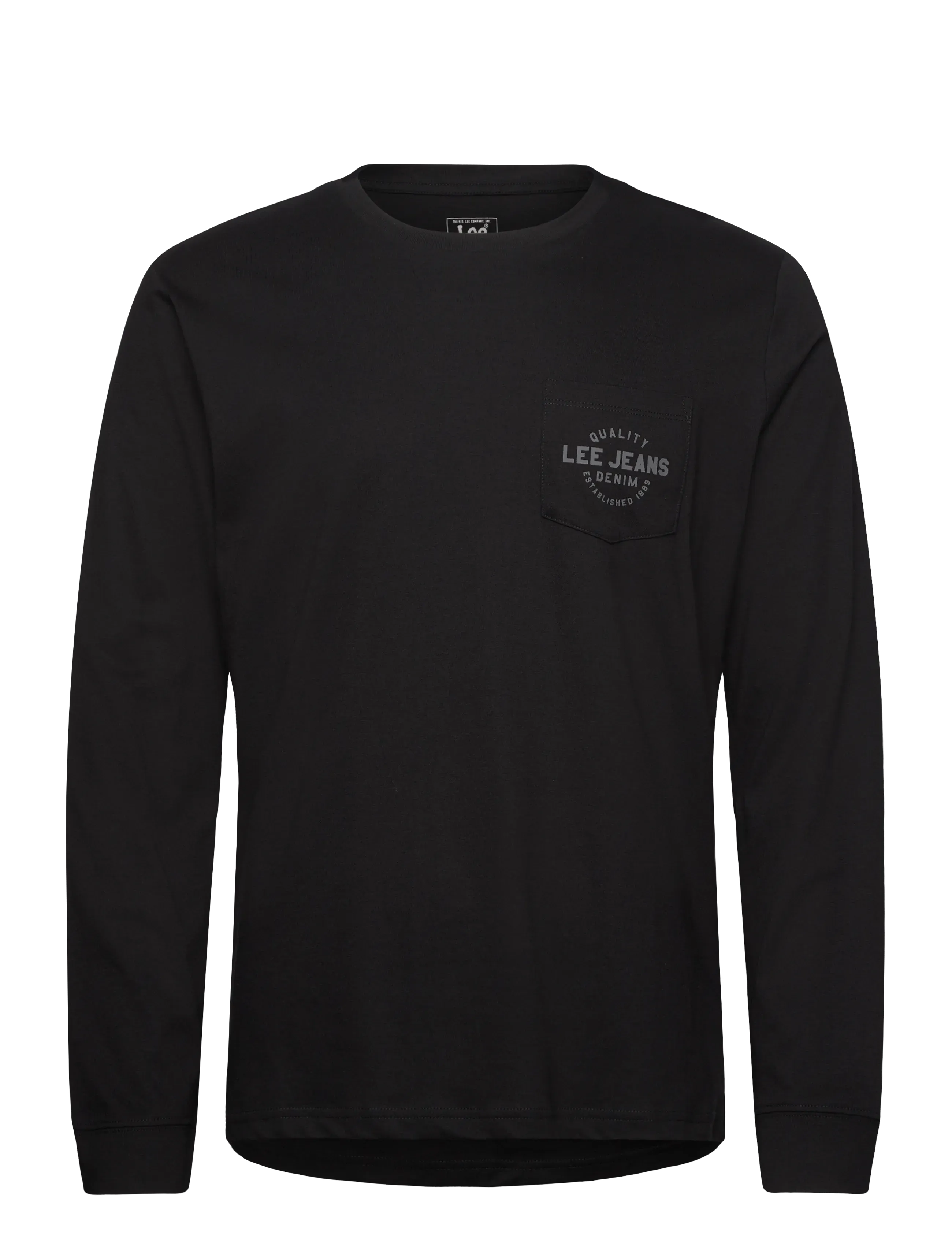 LS POCKET LOGO TEE - UNIONALL BLACK