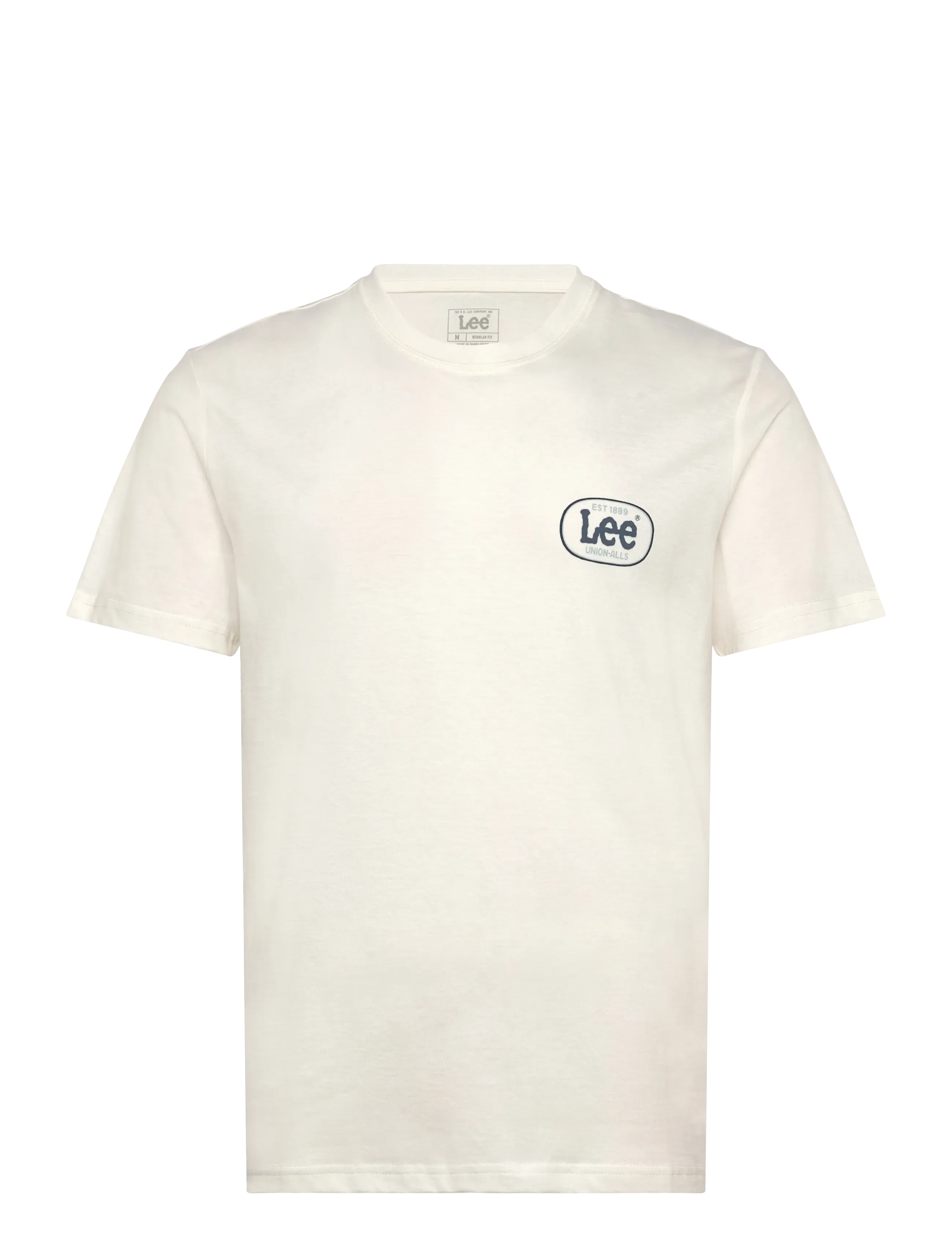 REGULAR SMALL LOGO TEE - ECRU