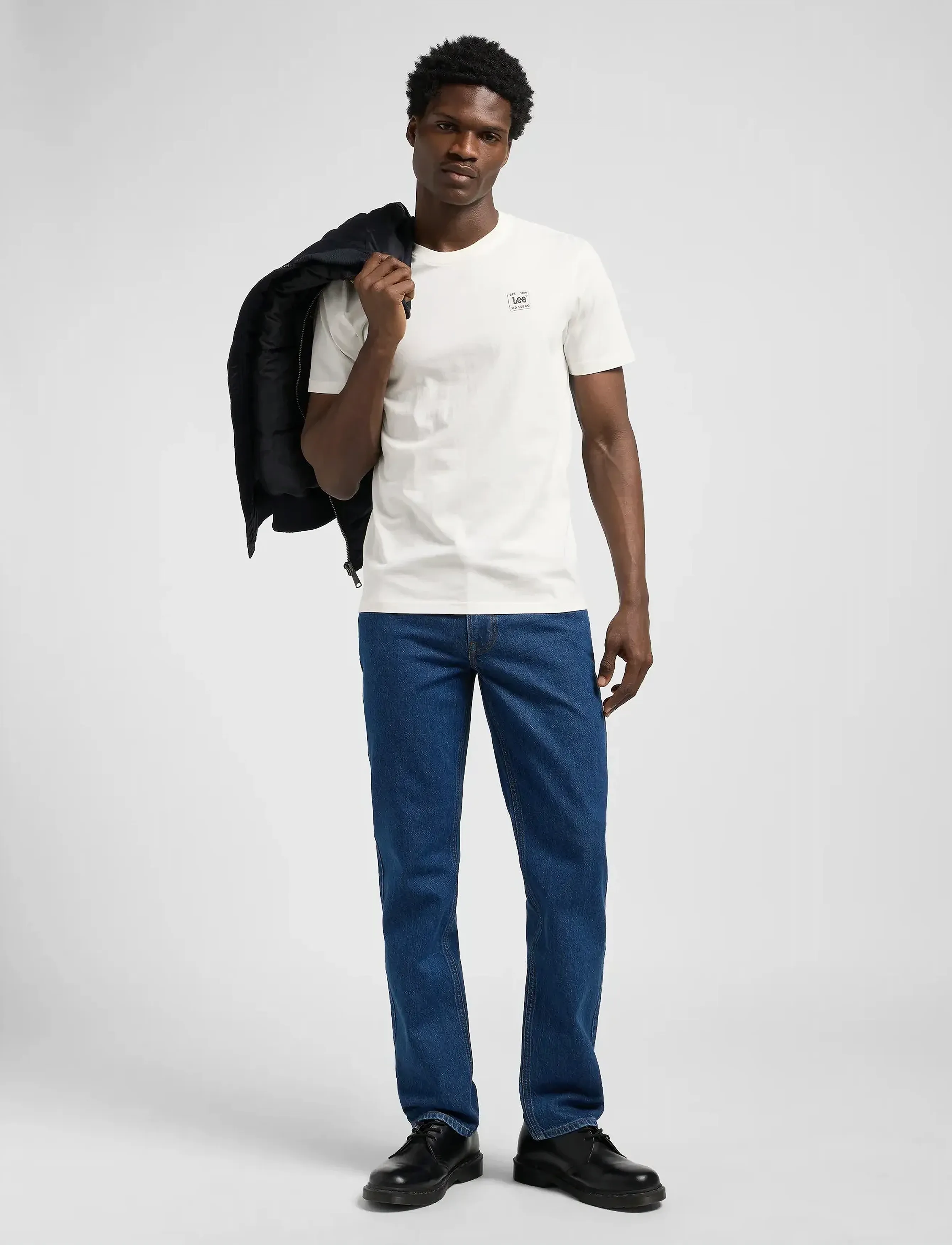 Lee Jeans - REGULAR TEE WOVEN LABEL - ecru - 4