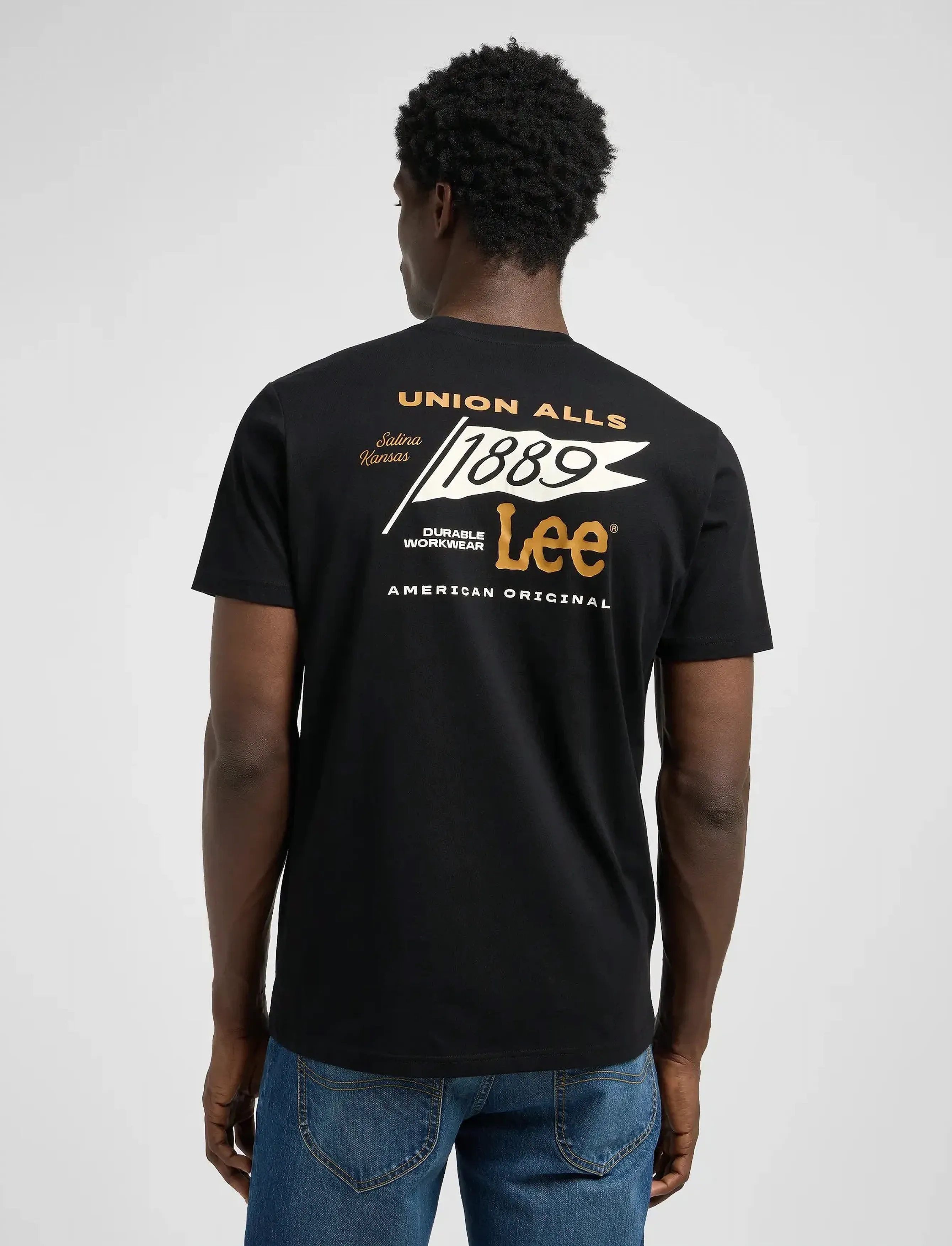 Lee Jeans - GRAPHIC TEE - unionall black - 3