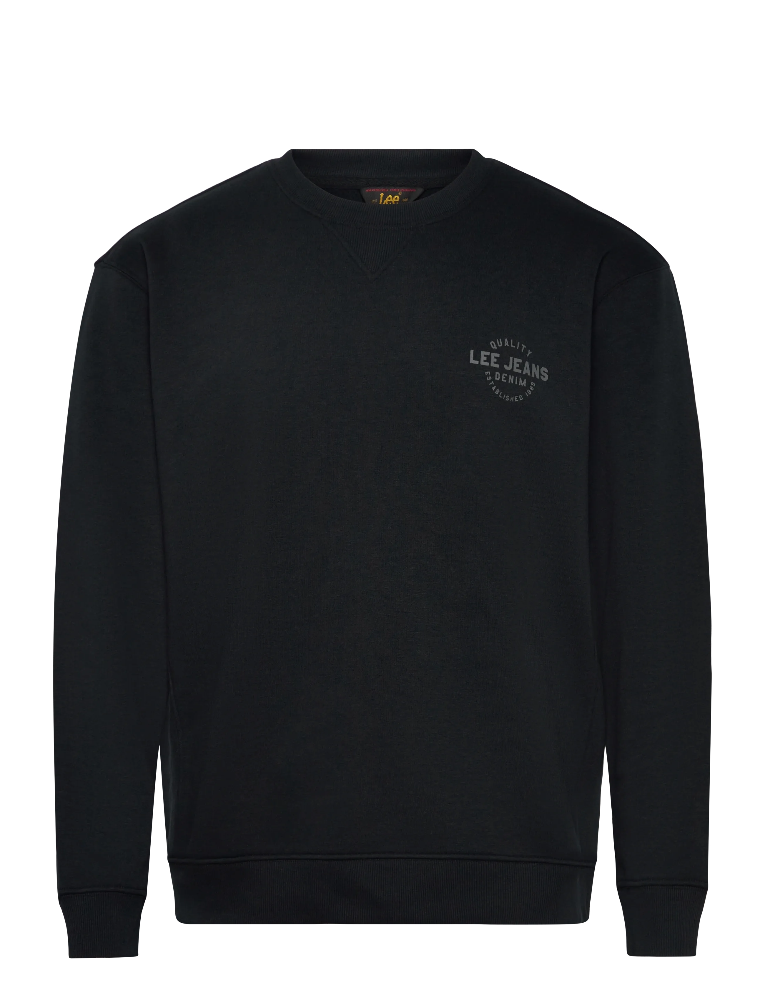 Lee Jeans SMALL LOGO CREW SWS - Sweatshirts & huvtröjor - UNIONALL BLACK / black