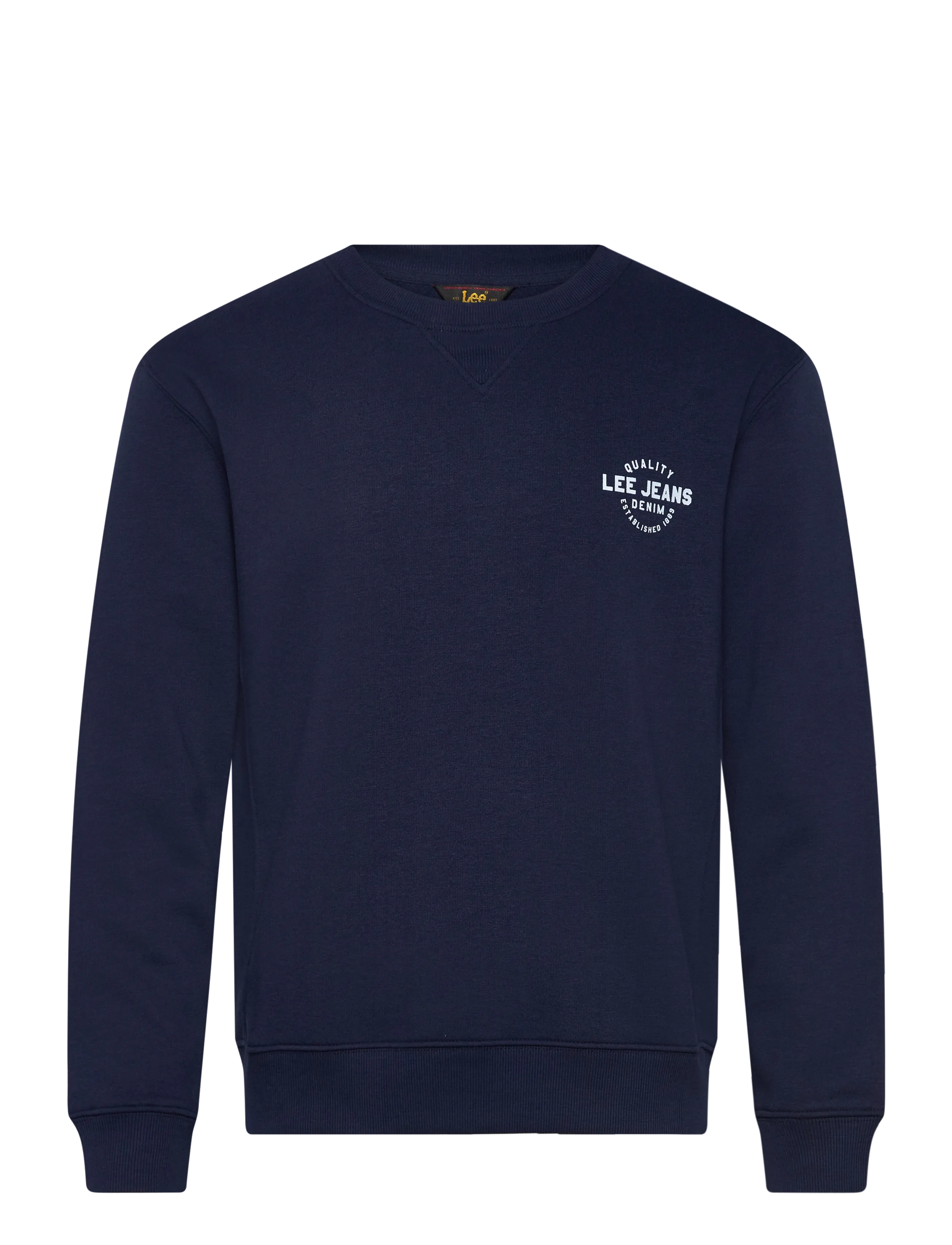 Lee Jeans SMALL LOGO CREW SWS - Klær - TRUE NAVY / navy