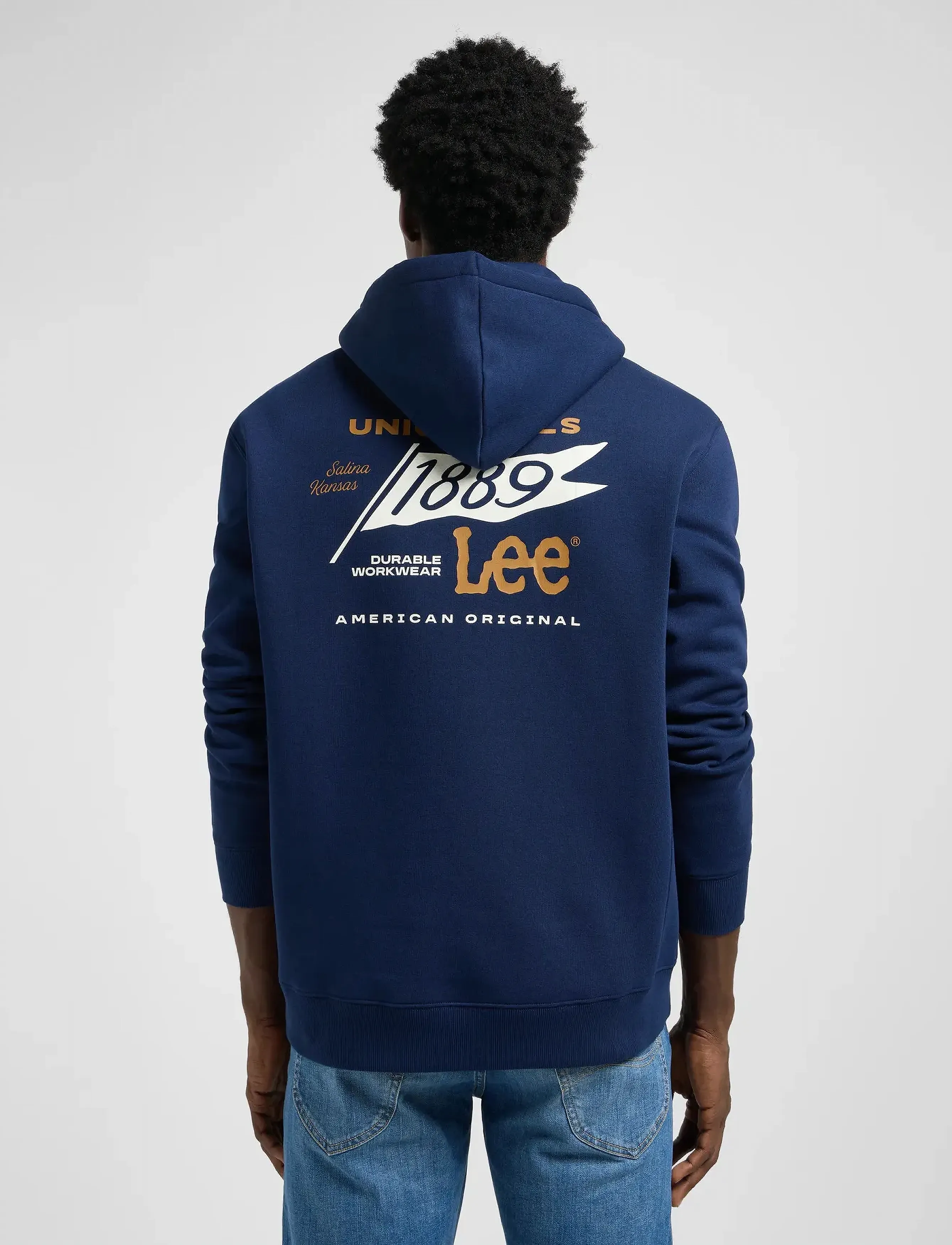 Lee Jeans - GRAPHIC  HOODIE - sweatshirts - true navy - 3