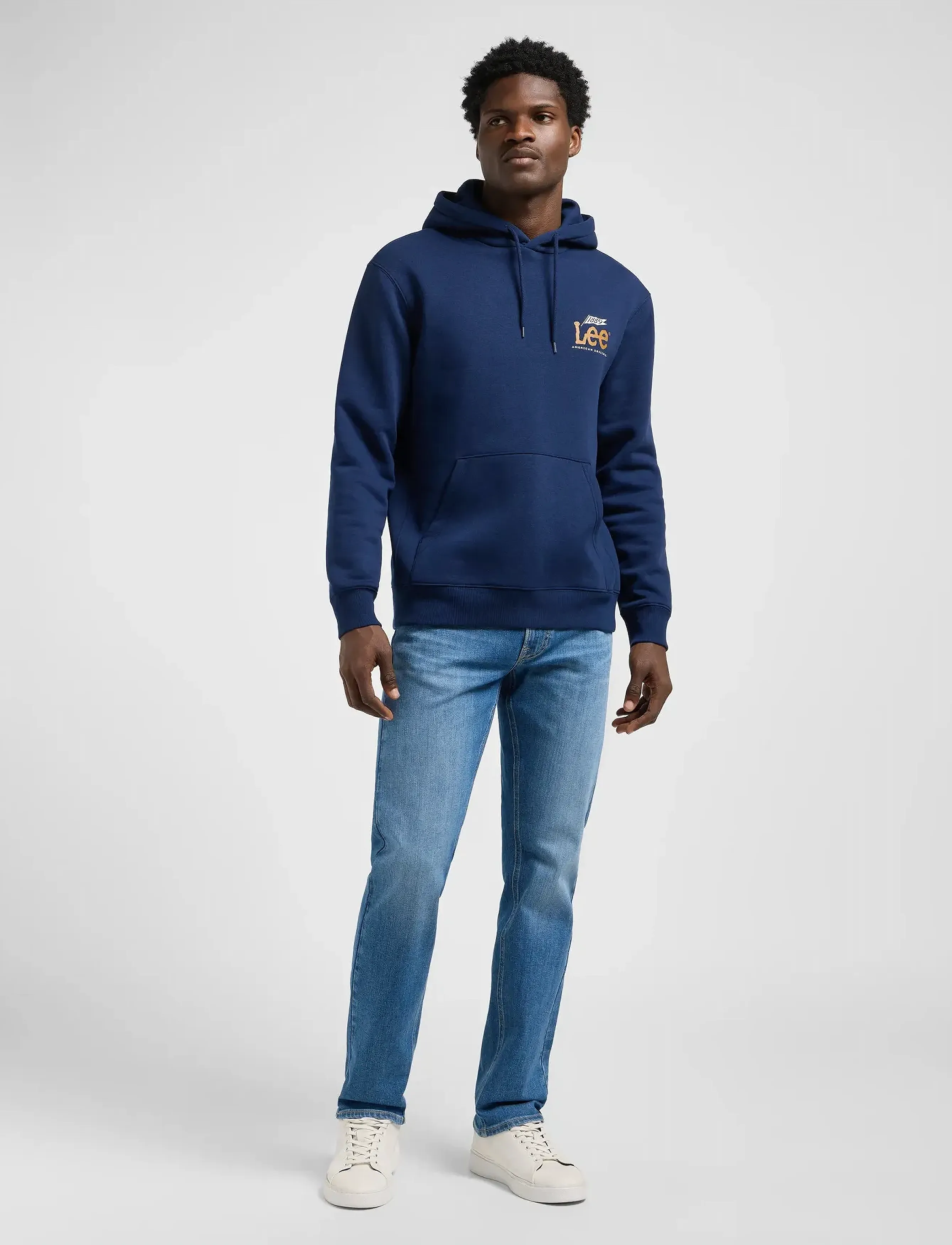 Lee Jeans - GRAPHIC  HOODIE - sweatshirts - true navy - 4