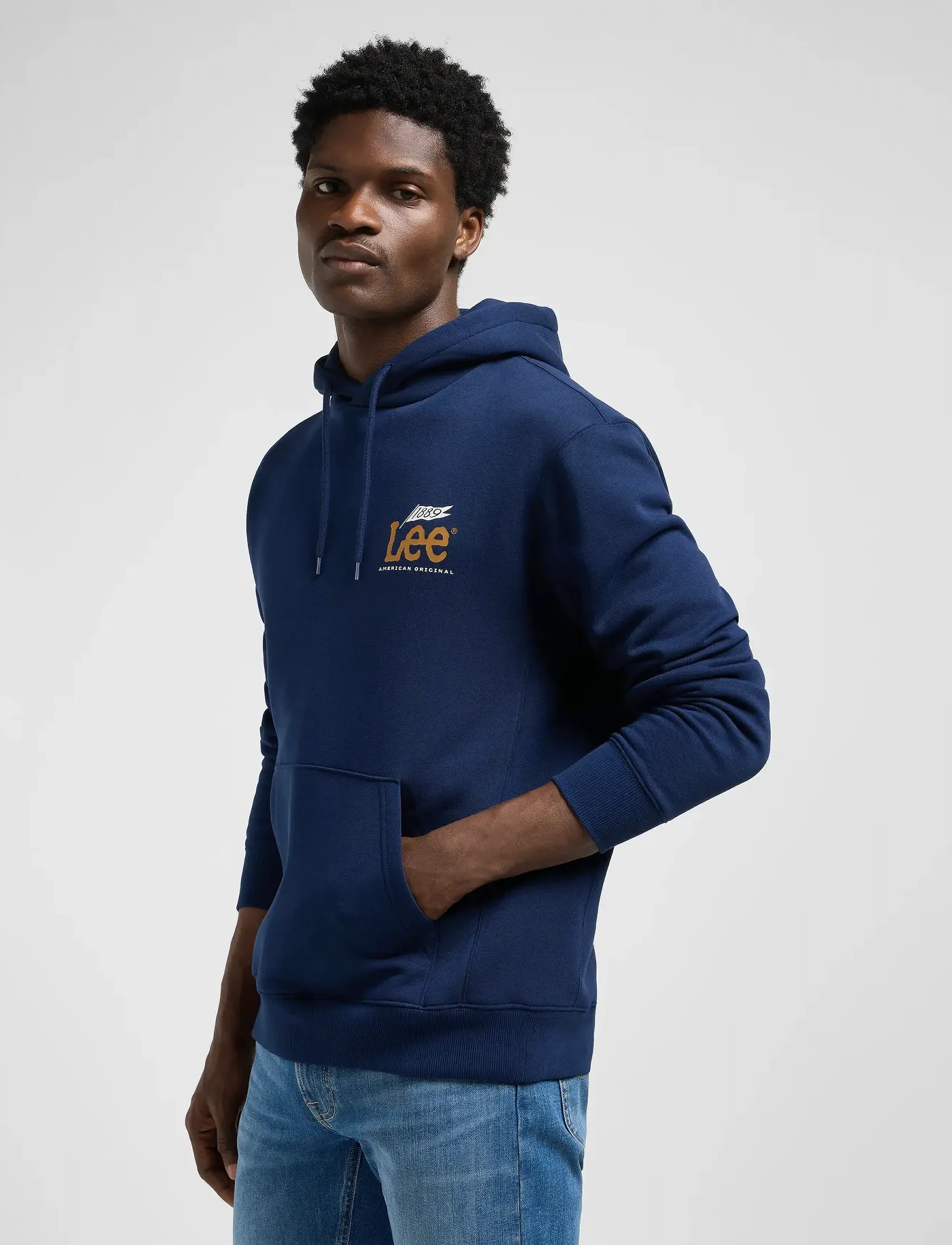 Lee Jeans - GRAPHIC  HOODIE - sweatshirts - true navy - 5