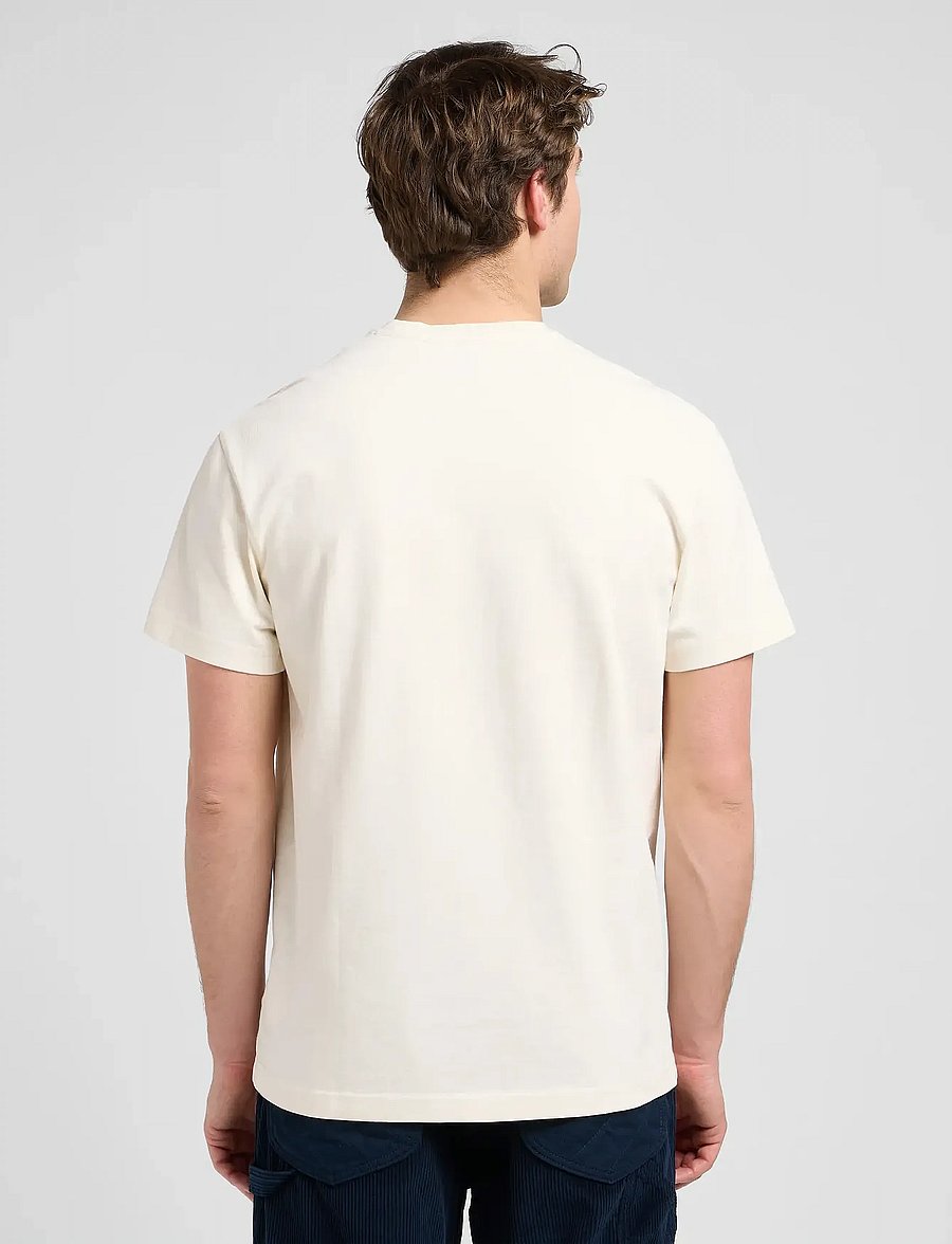 Lee Jeans - WW GRAPHIC TEE - lühikeste varrukatega t-särgid - ecru - 2