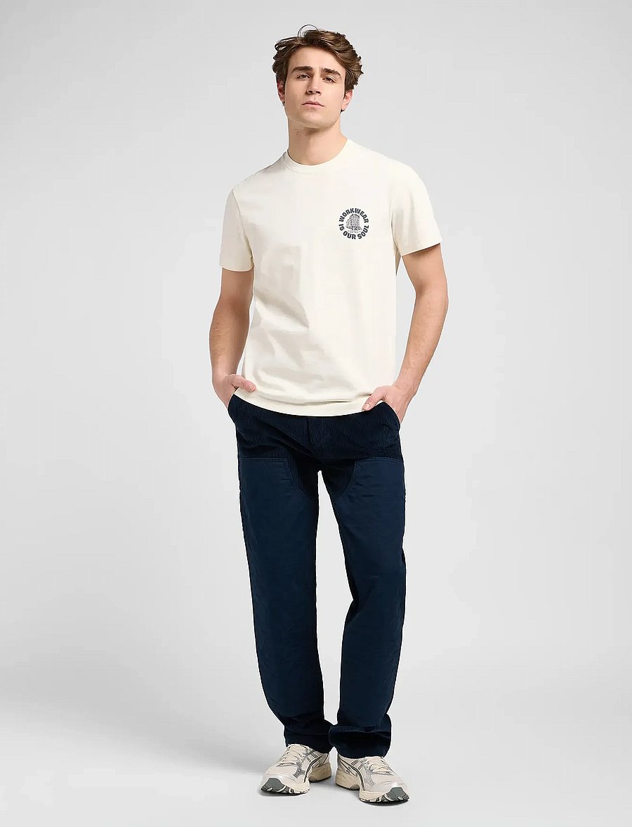Lee Jeans - WW GRAPHIC TEE - lühikeste varrukatega t-särgid - ecru - 3