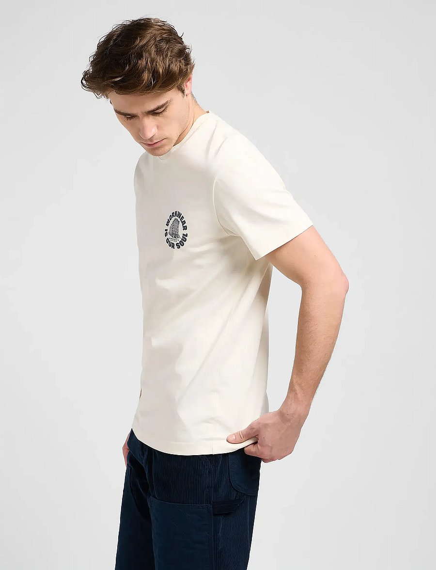 Lee Jeans - WW GRAPHIC TEE - lühikeste varrukatega t-särgid - ecru - 4