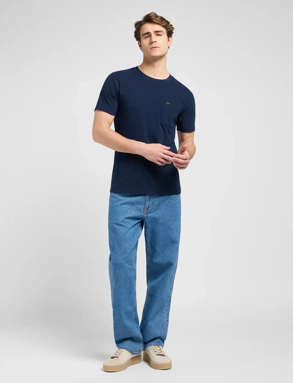Lee Jeans - ULTIMATE POCKET TEE - lühikeste varrukatega t-särgid - rivet navy - 4