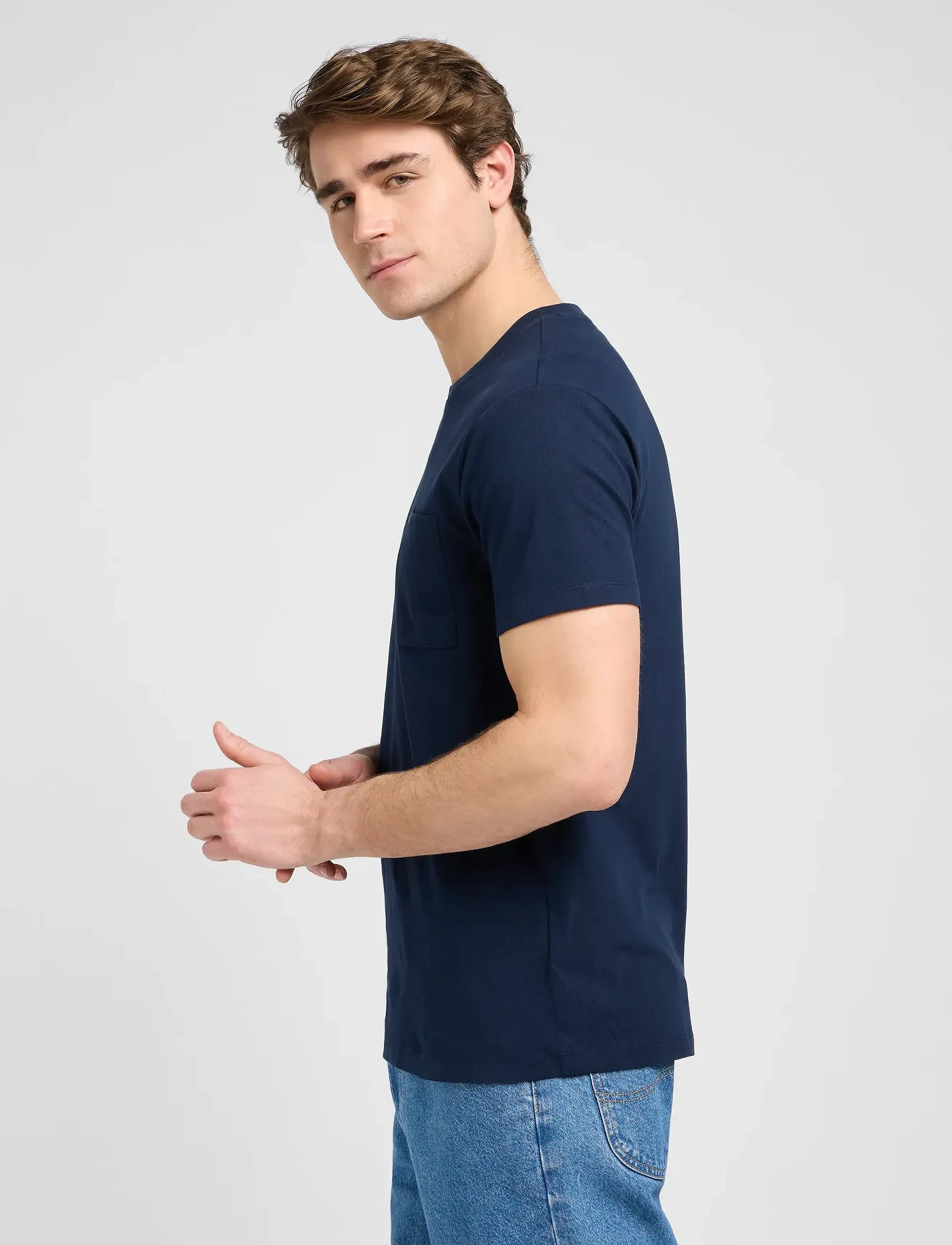 Lee Jeans - ULTIMATE POCKET TEE - zemākās cenas - rivet navy - 5