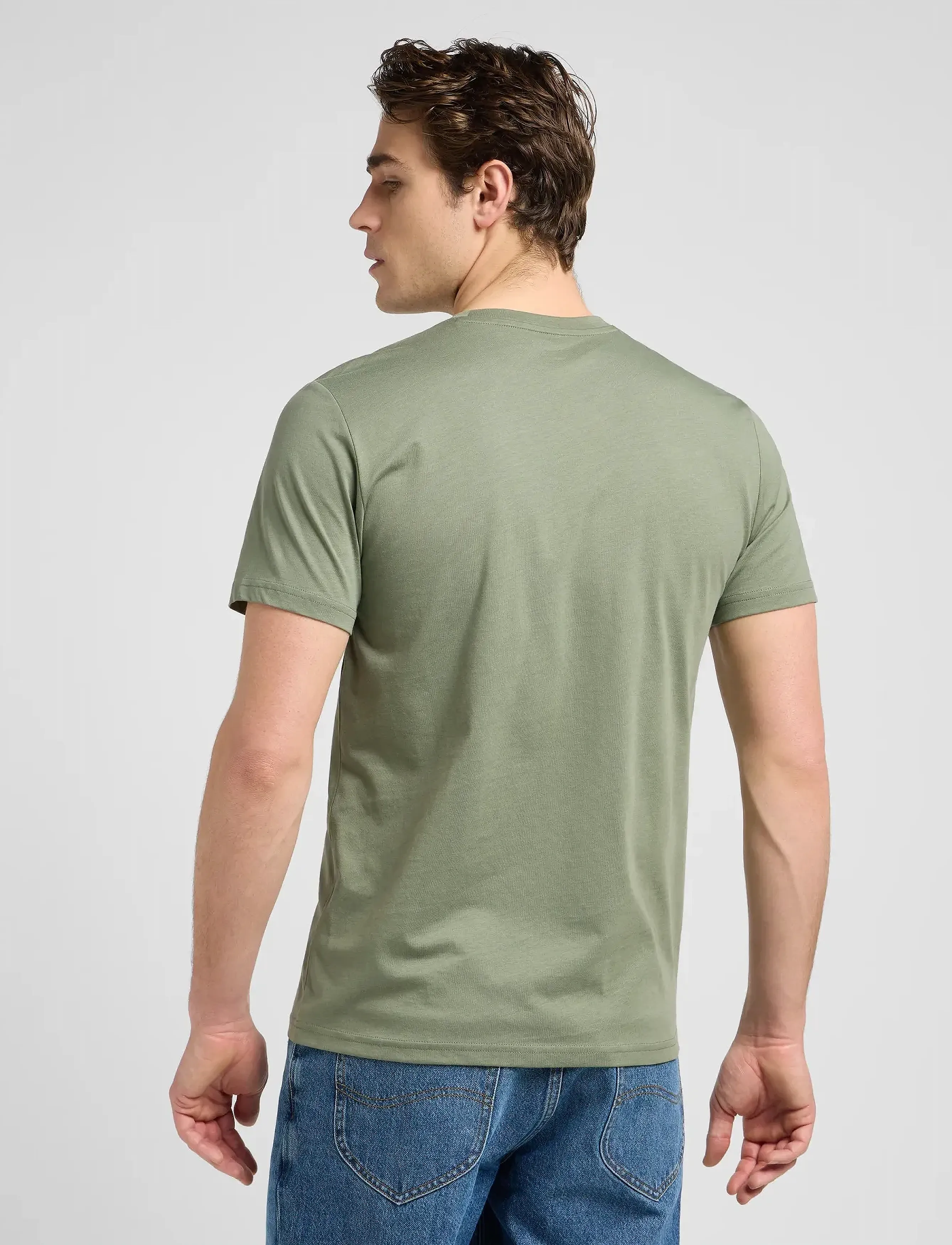 Lee Jeans - SS PATCH LOGO TEE - laveste priser - olive stone - 3