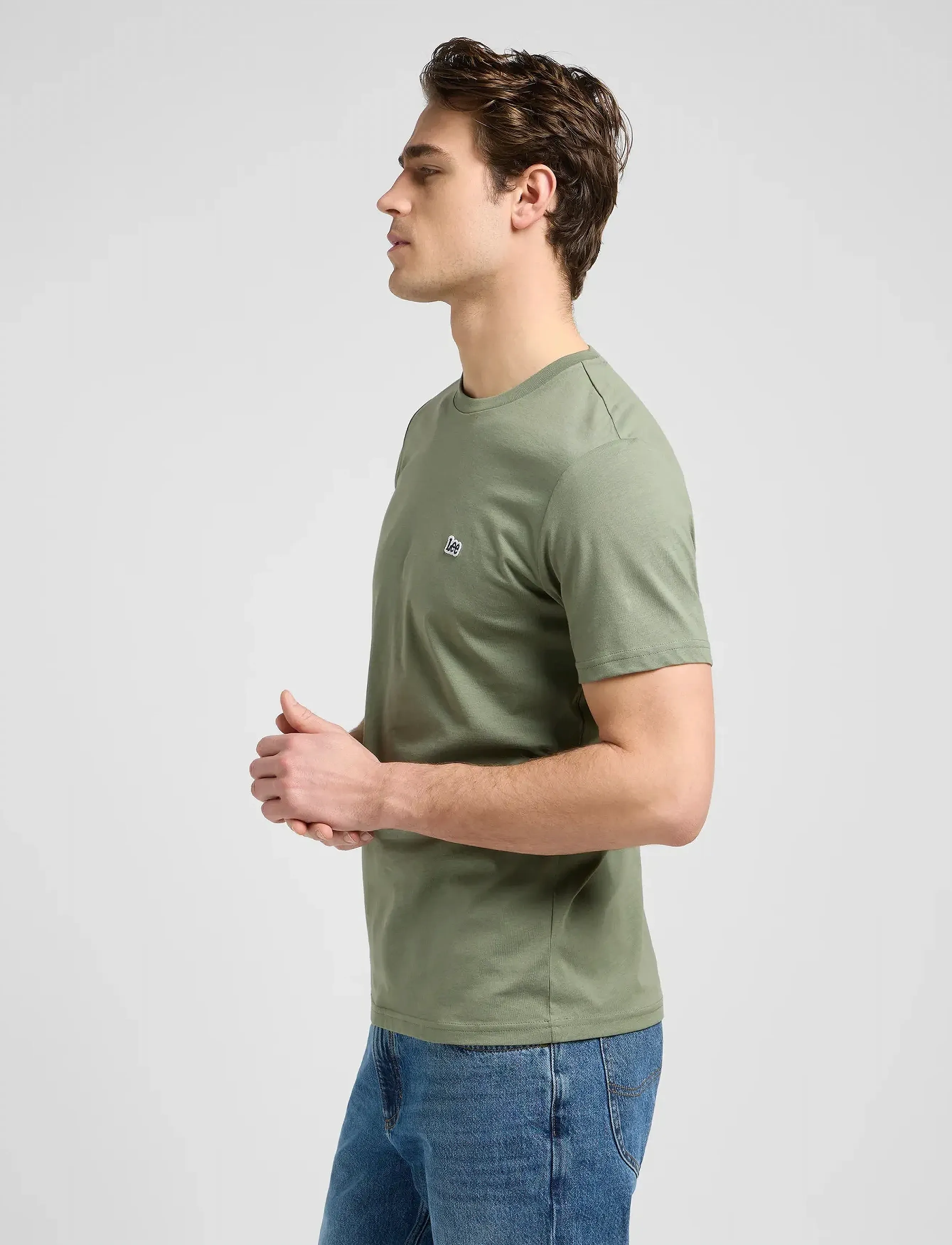 Lee Jeans - SS PATCH LOGO TEE - laveste priser - olive stone - 5