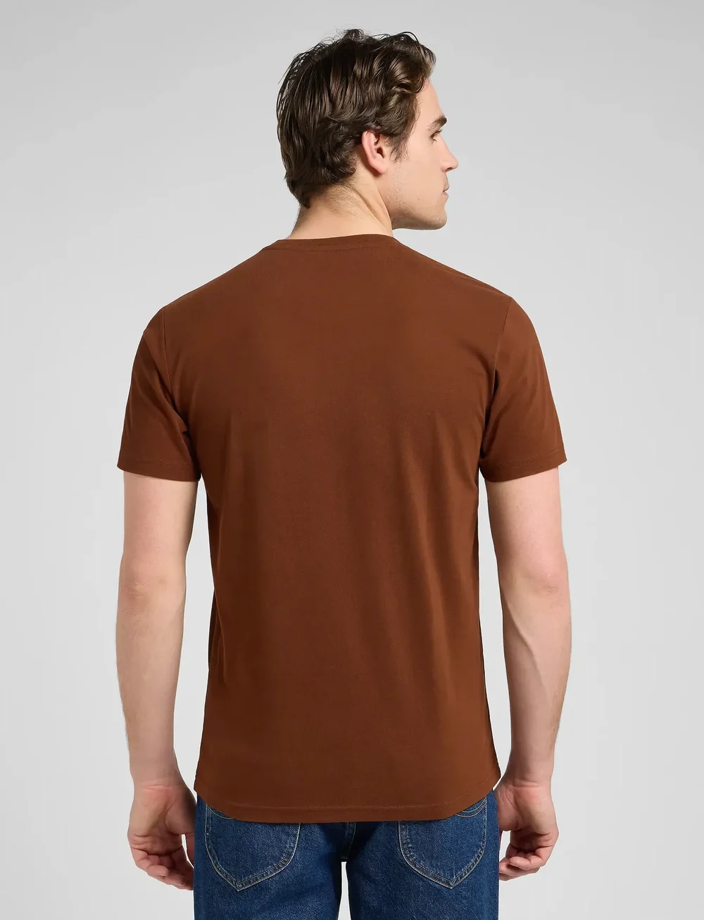 Lee Jeans - SS PATCH LOGO TEE - kurzärmelig - luxe brown - 2