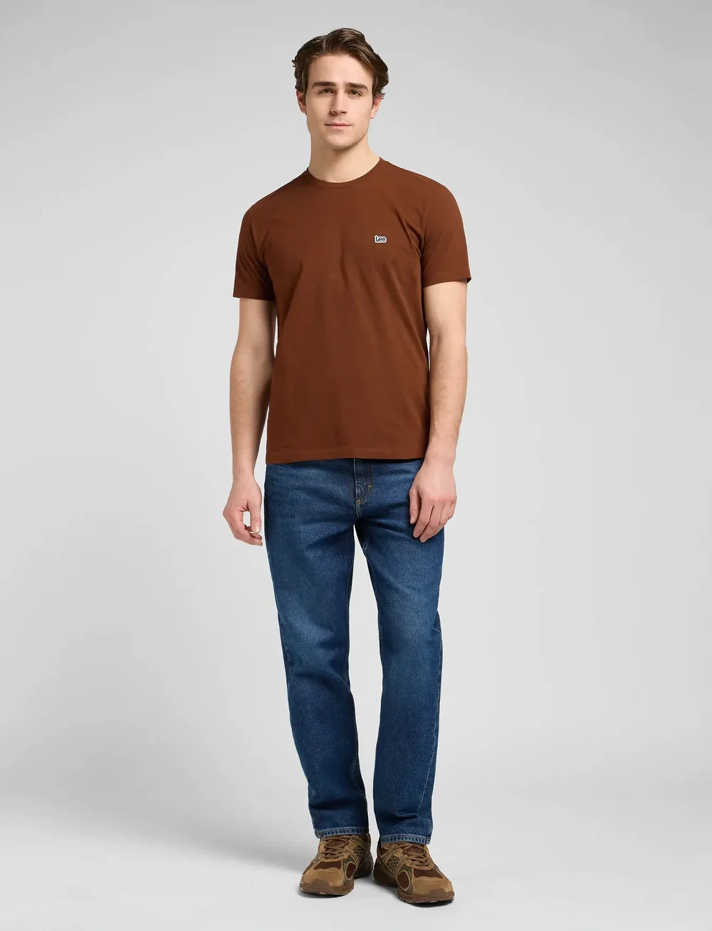 Lee Jeans - SS PATCH LOGO TEE - kurzärmelig - luxe brown - 3