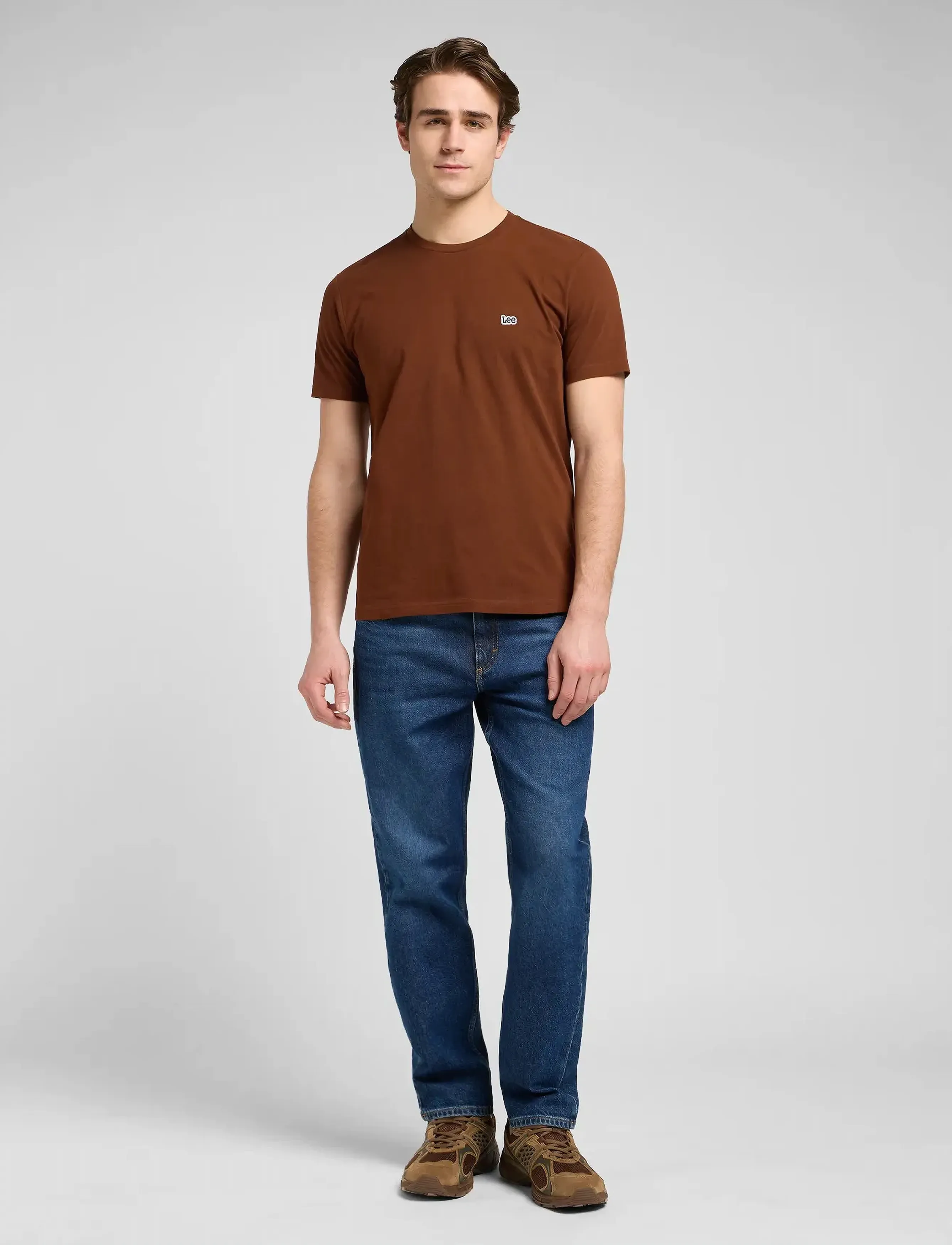 Lee Jeans - SS PATCH LOGO TEE - die niedrigsten preise - luxe brown - 3