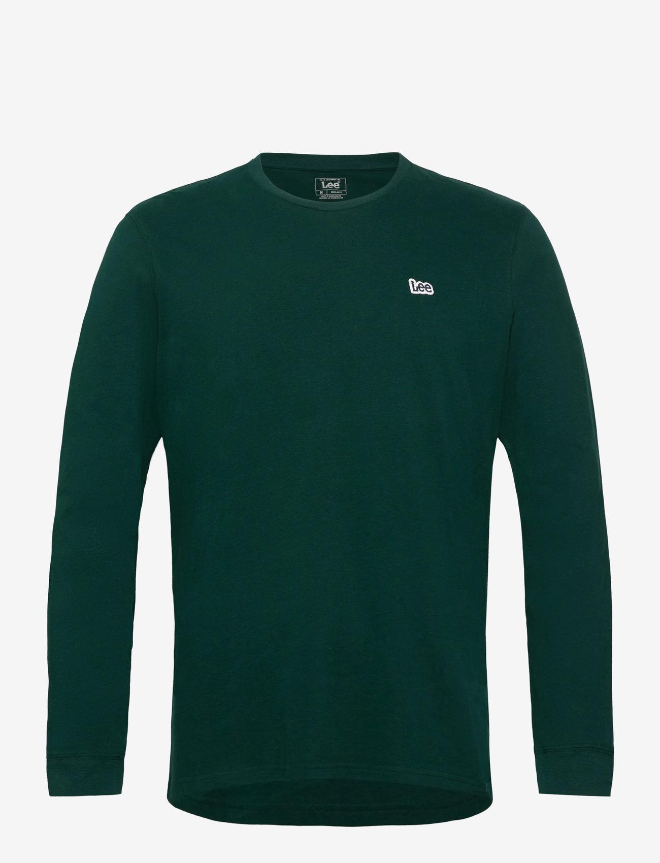 Lee Jeans - LS PATCH LOGO TEE - herbstliche kleidung - jade forest - 0