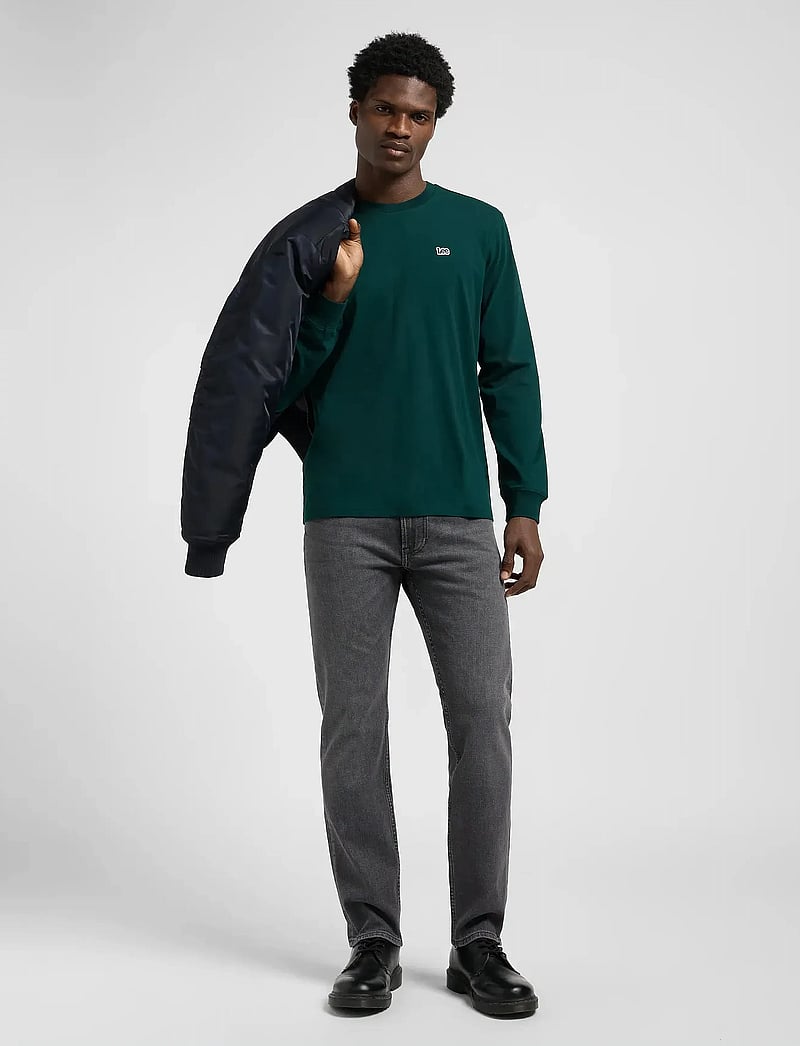 Lee Jeans - LS PATCH LOGO TEE - langärmelig - jade forest - 4