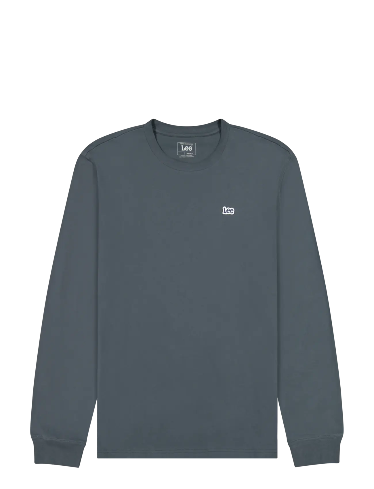 LEE JEANS Ls Patch Logo Tee Grau - L - Herren