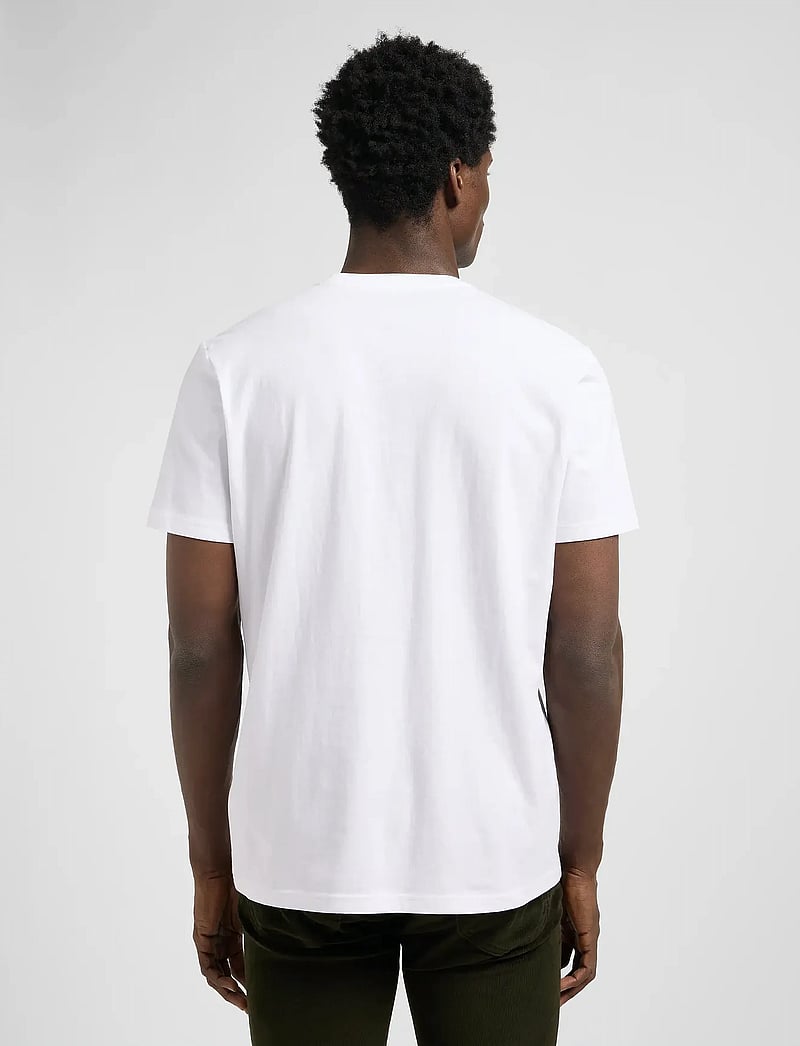 Lee Jeans - SS SMALL LOGO TEE - lühikeste varrukatega t-särgid - bright white - 3