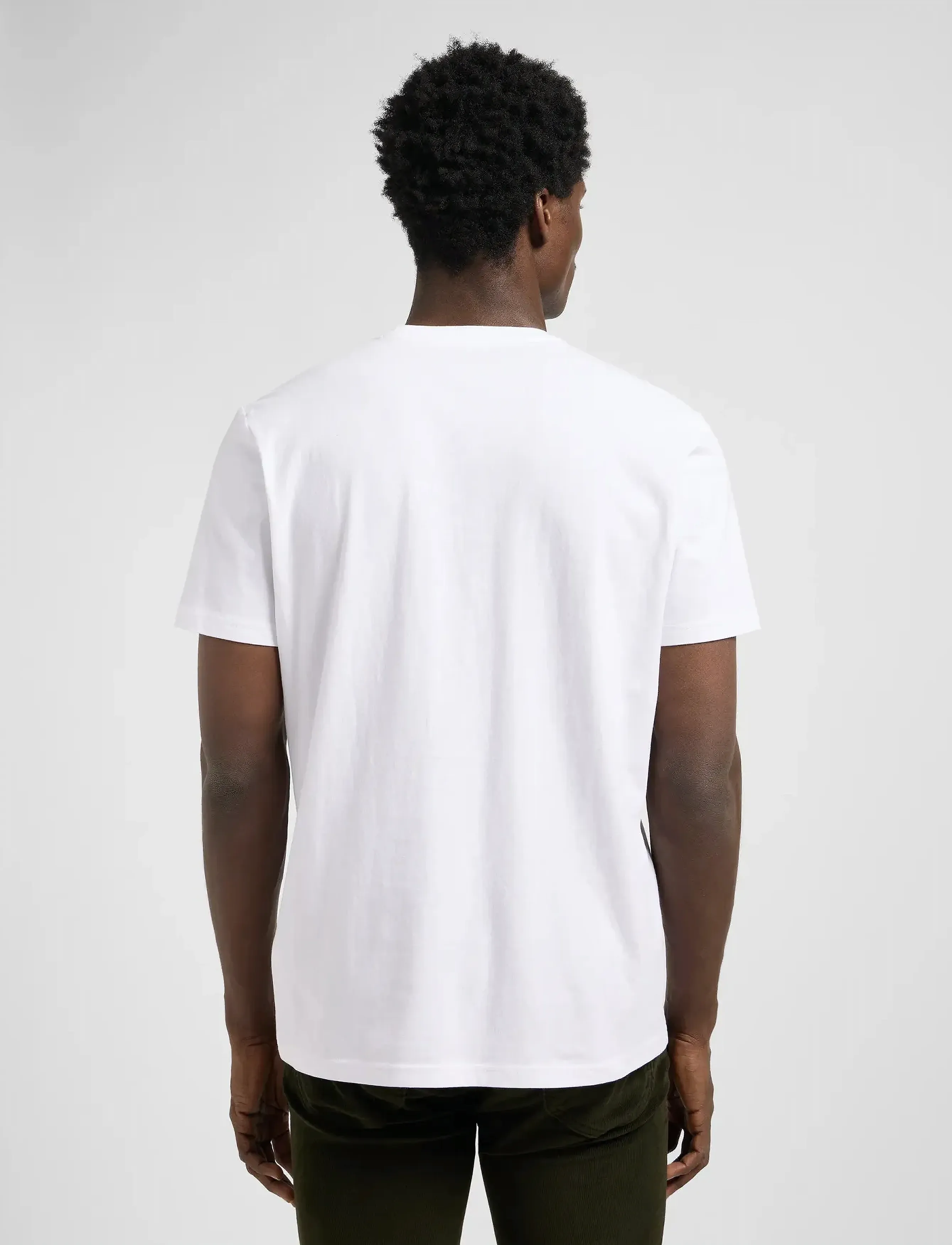 Lee Jeans - SS SMALL LOGO TEE - lägsta priserna - bright white - 3