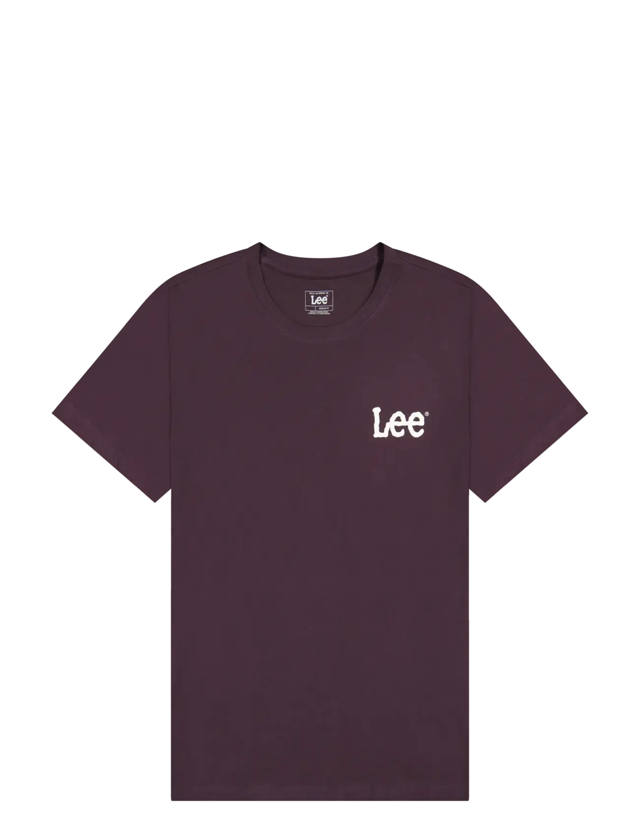 Lee Jeans MEDIUM WOBBLY LEE TEE - T-Shirts - DEEP WINE / burgundy