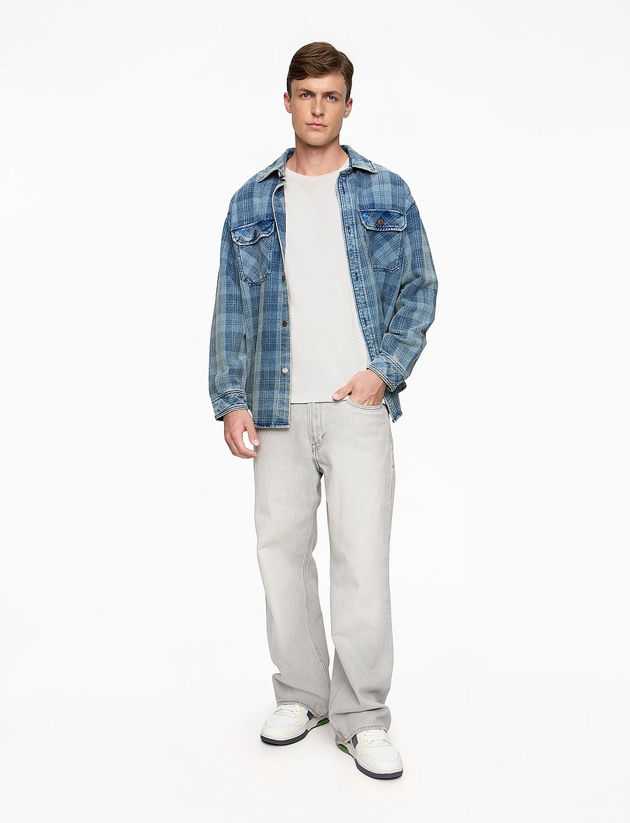 Lee Jeans - LS WOBBLY LEE TEE - langärmelige t-shirts - ecru - 2