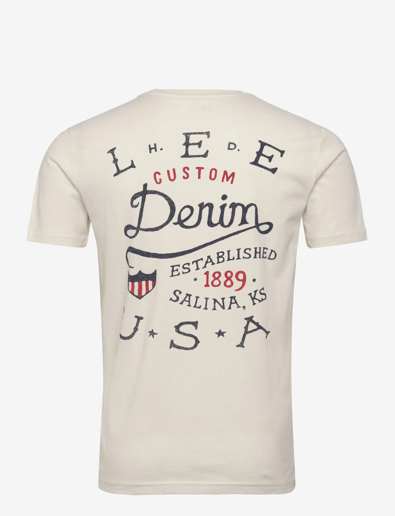 Lee Jeans - ESSENTIAL GRAPHIC TEE - kortärmade t-shirts - ecru - 2