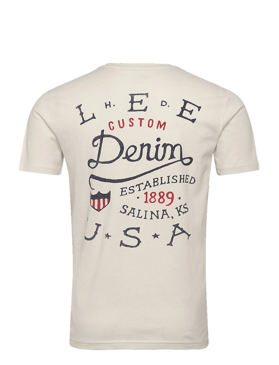 Lee Jeans - ESSENTIAL GRAPHIC TEE - t-shirts à manches courtes - ecru - 2