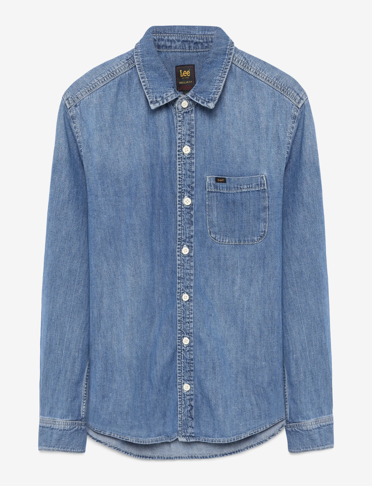 Lee Jeans - LEESURE SHIRT - jeansskjortor - mid blue denim - 1