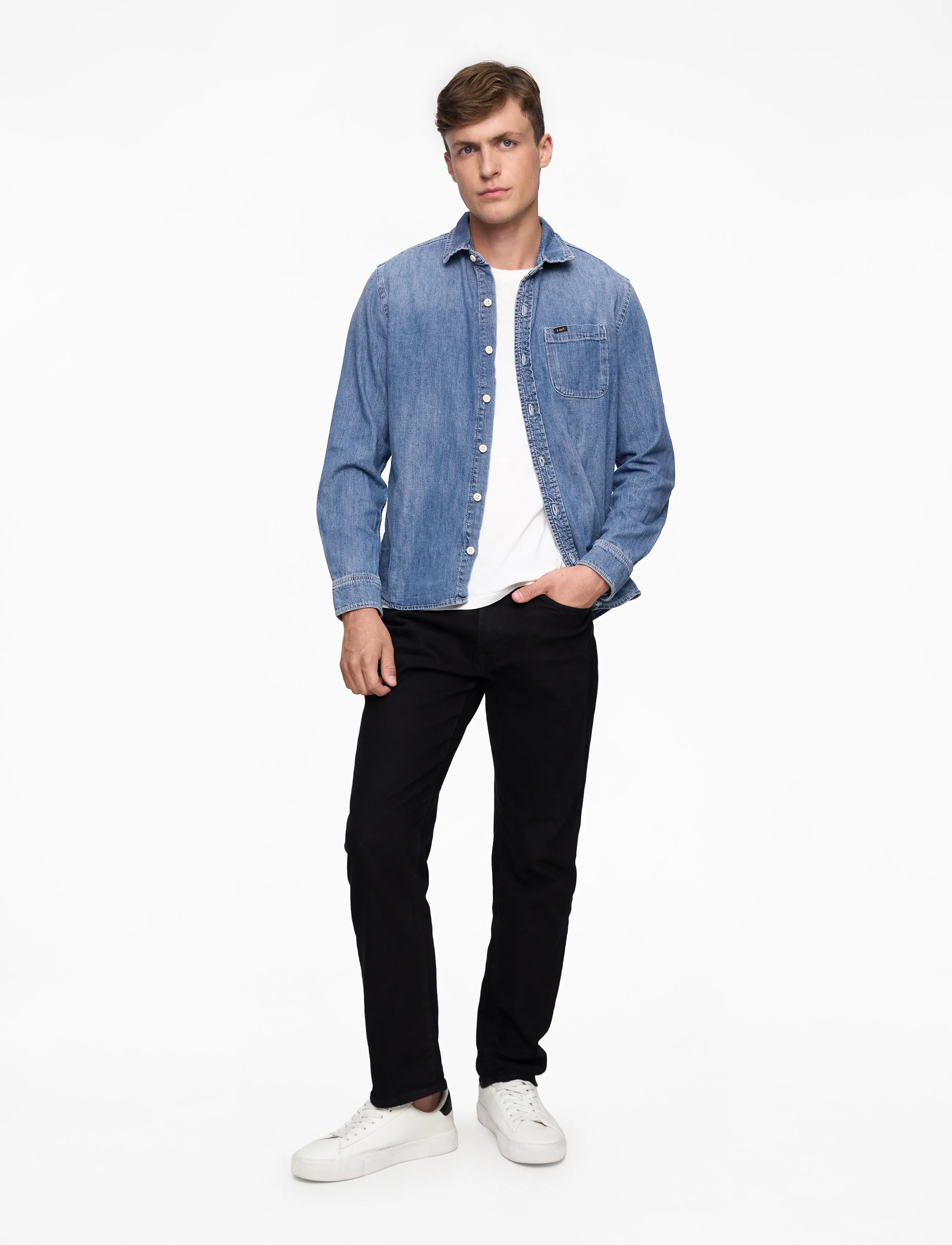 Lee Jeans - LEESURE SHIRT - fødselsdagsgaver - mid blue denim - 2