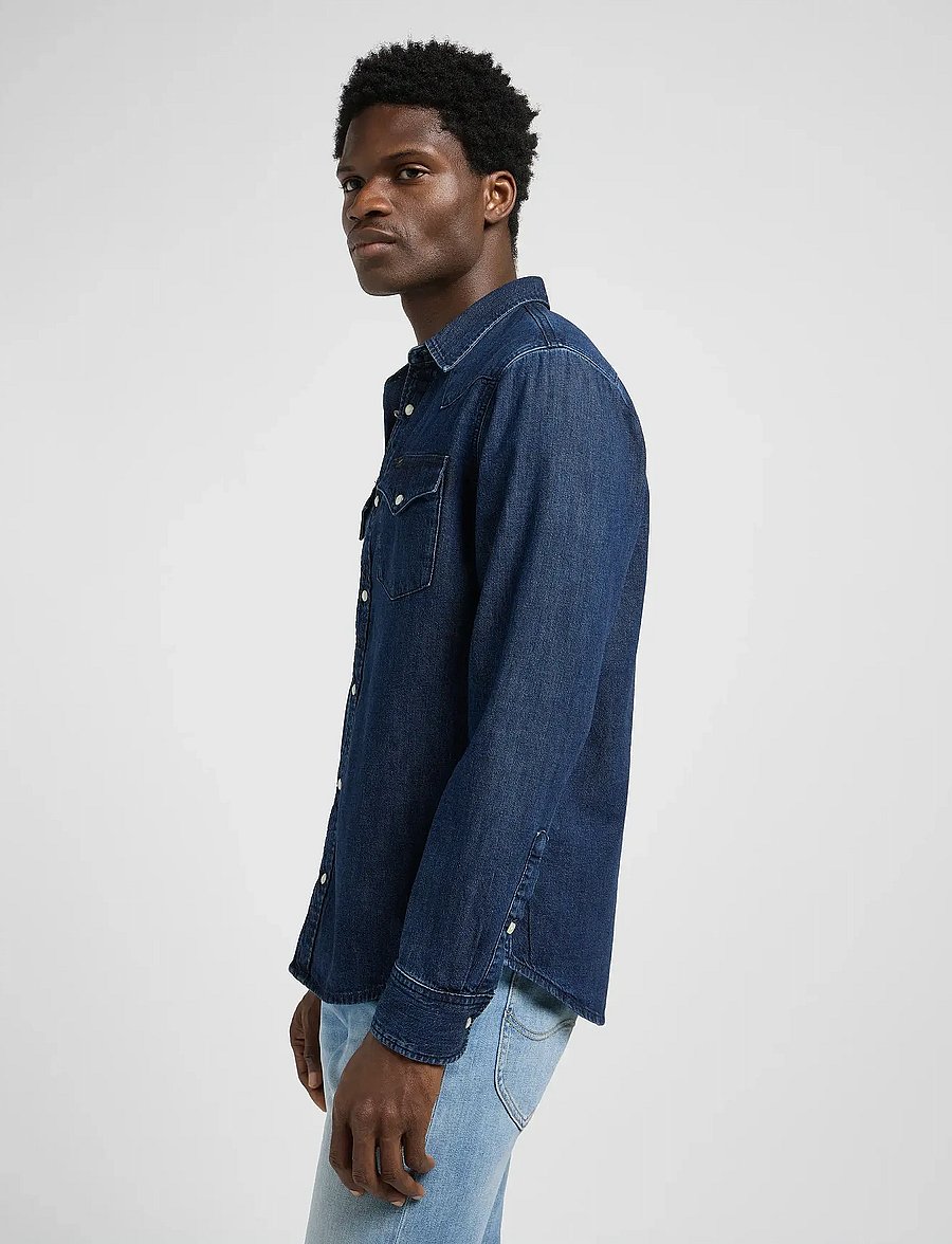 Lee Jeans - REGULAR WESTERN - denim shirts - mid stone 2 - 5