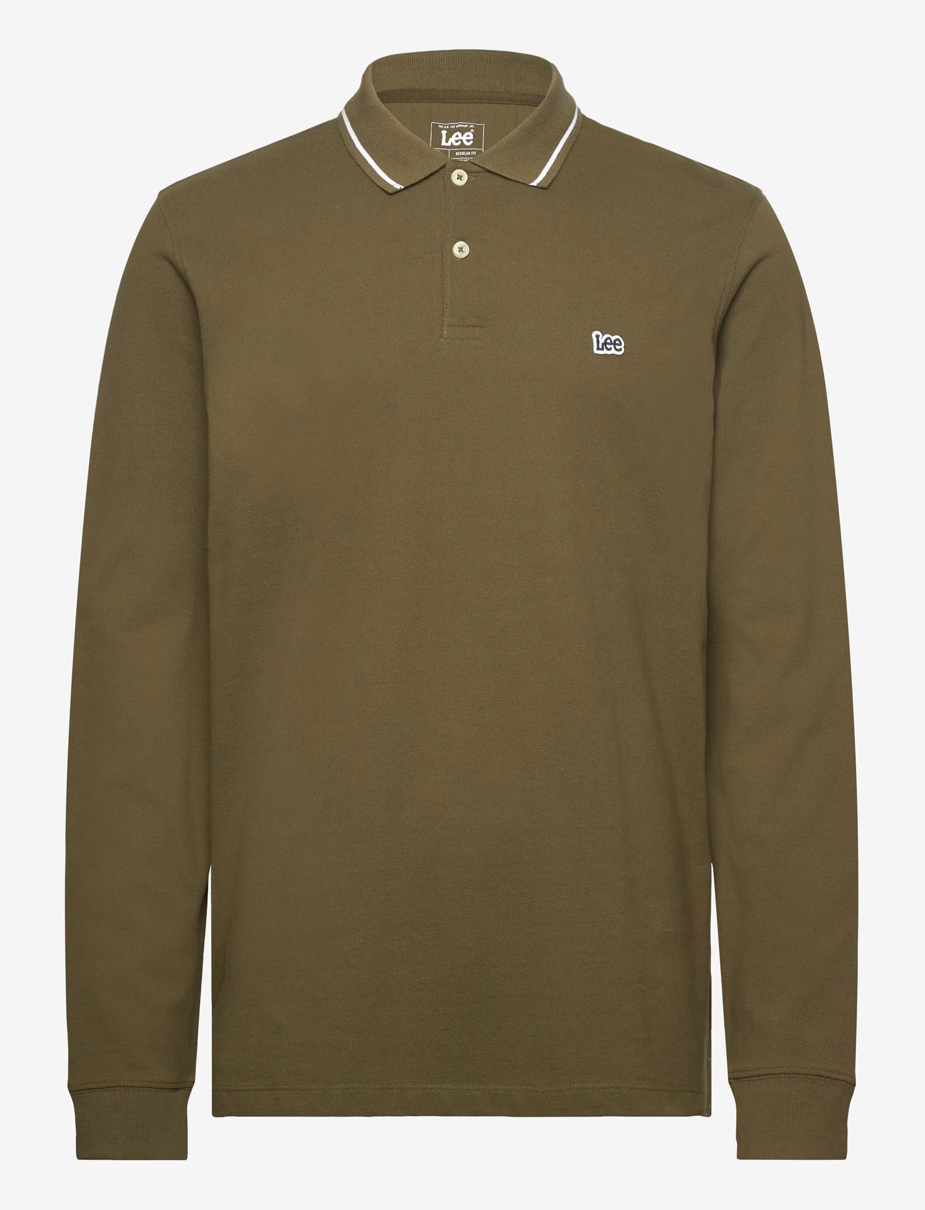 Lee Jeans - LS PIQUE POLO - långärmade pikéer - army green - 1