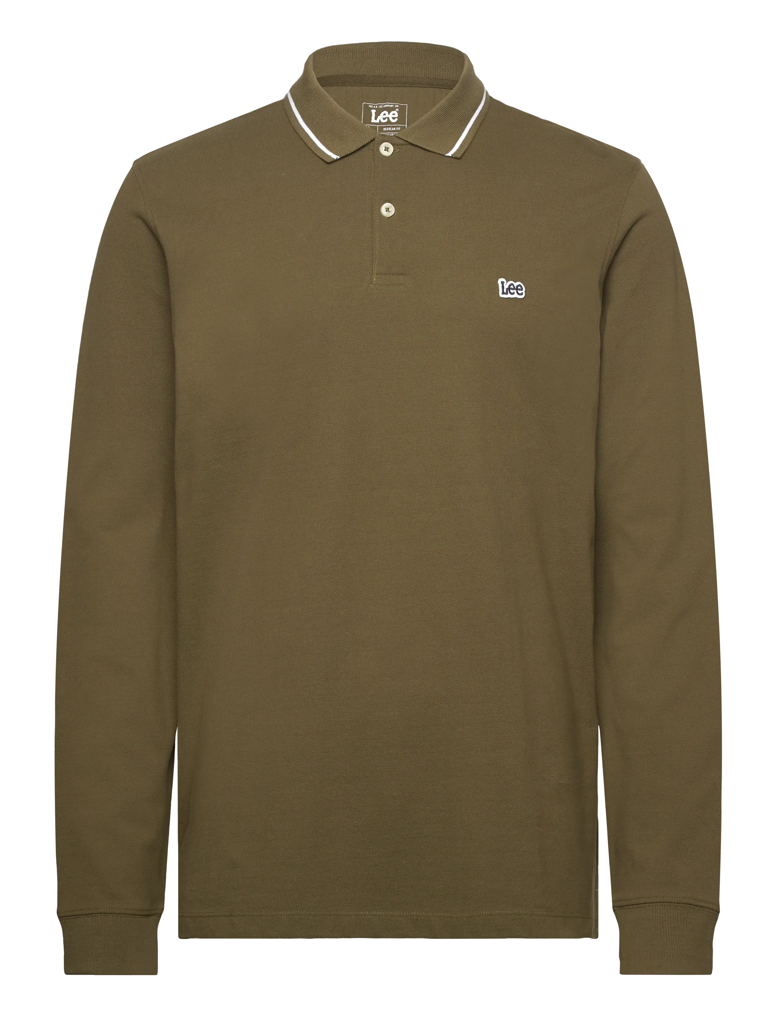 Lee Jeans LS PIQUE POLO - Poloshirts - ARMY GREEN / khaki/green