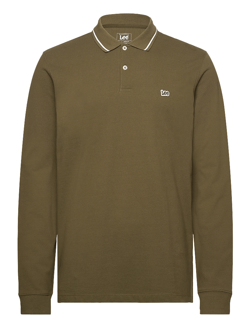 Lee Jeans - LS PIQUE POLO - långärmade pikéer - army green - 1