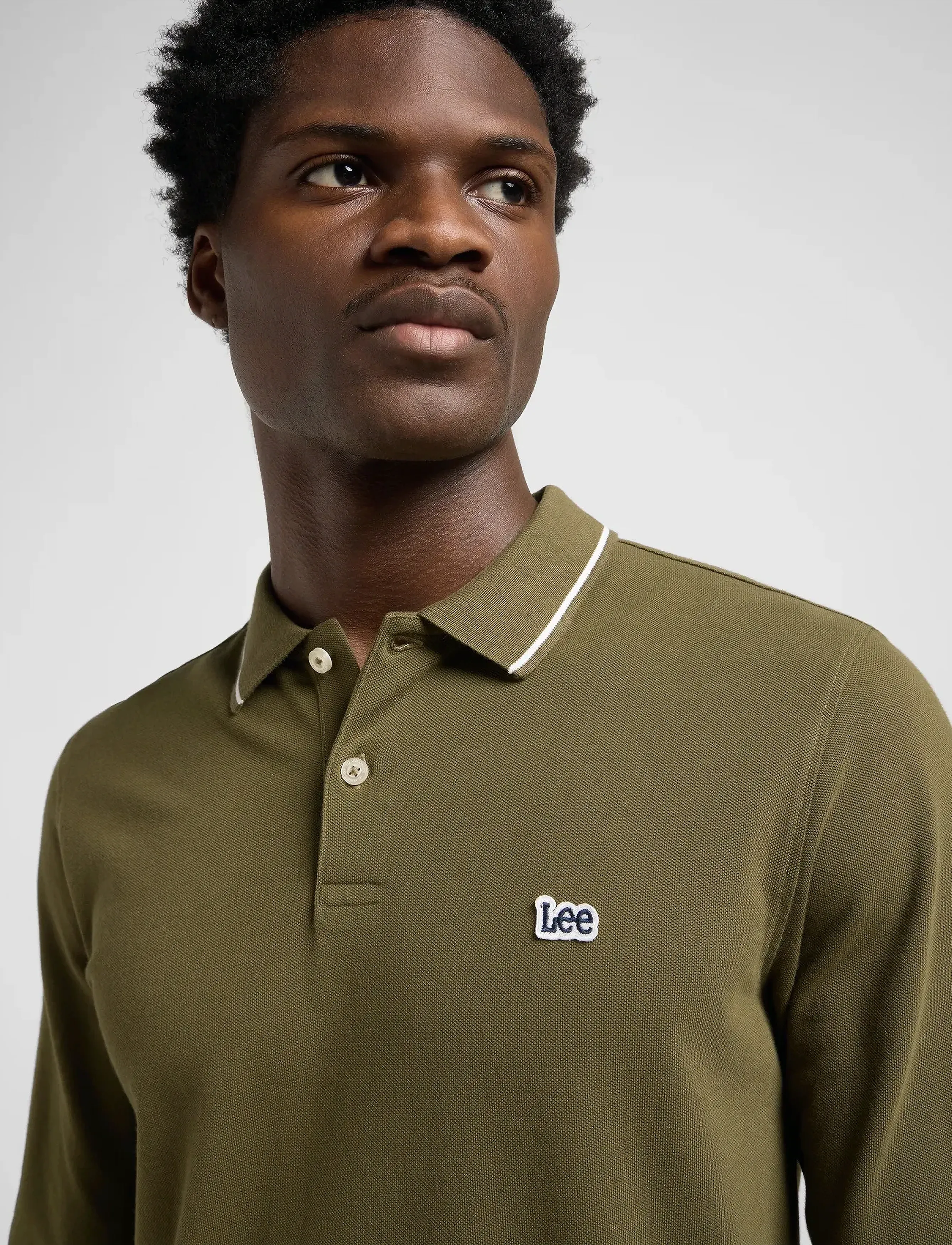 Lee Jeans Ls Pique Polo pikéer herr – bild 5