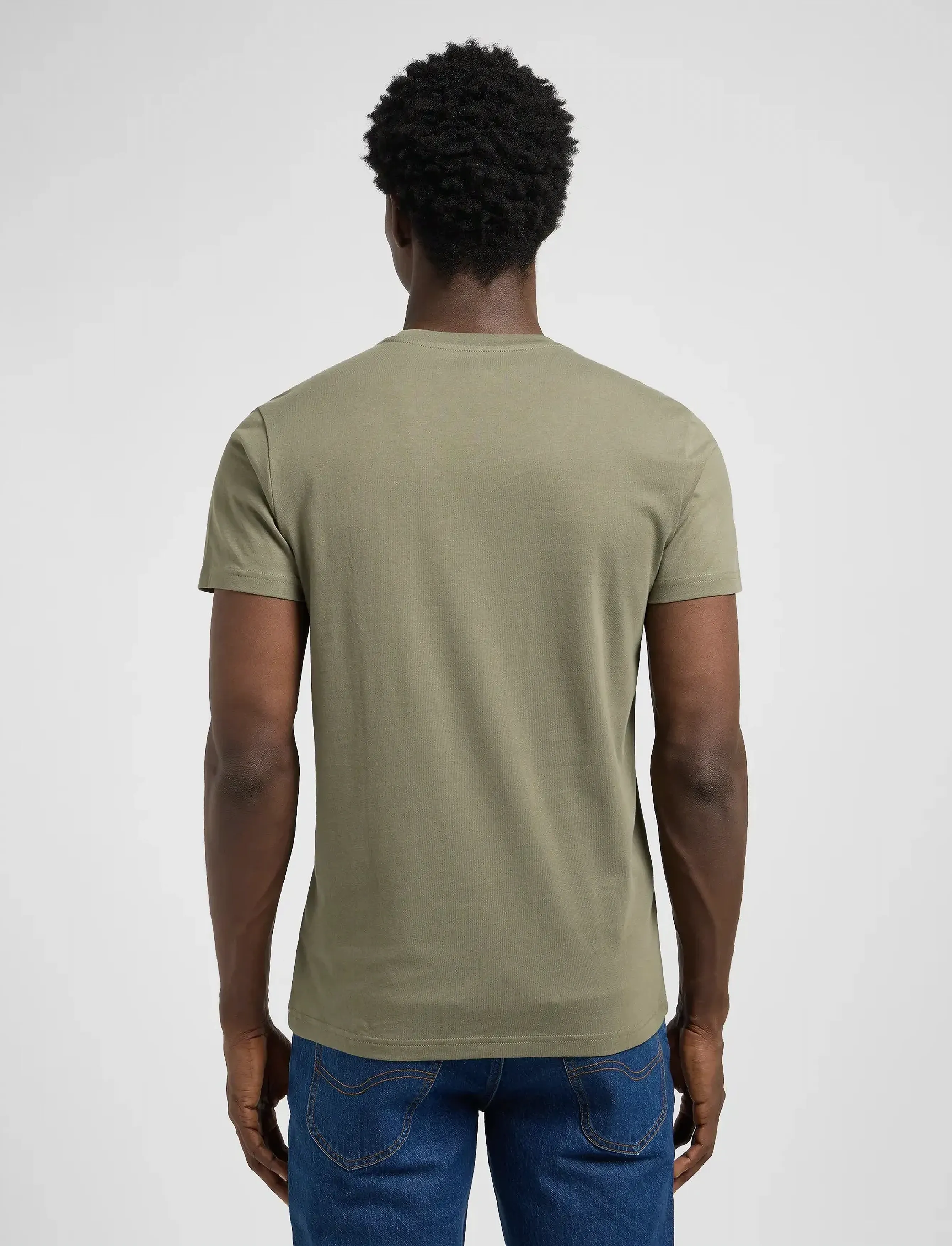 Lee Jeans - TWIN PACK CREW - mrcntl green brgt white - 2