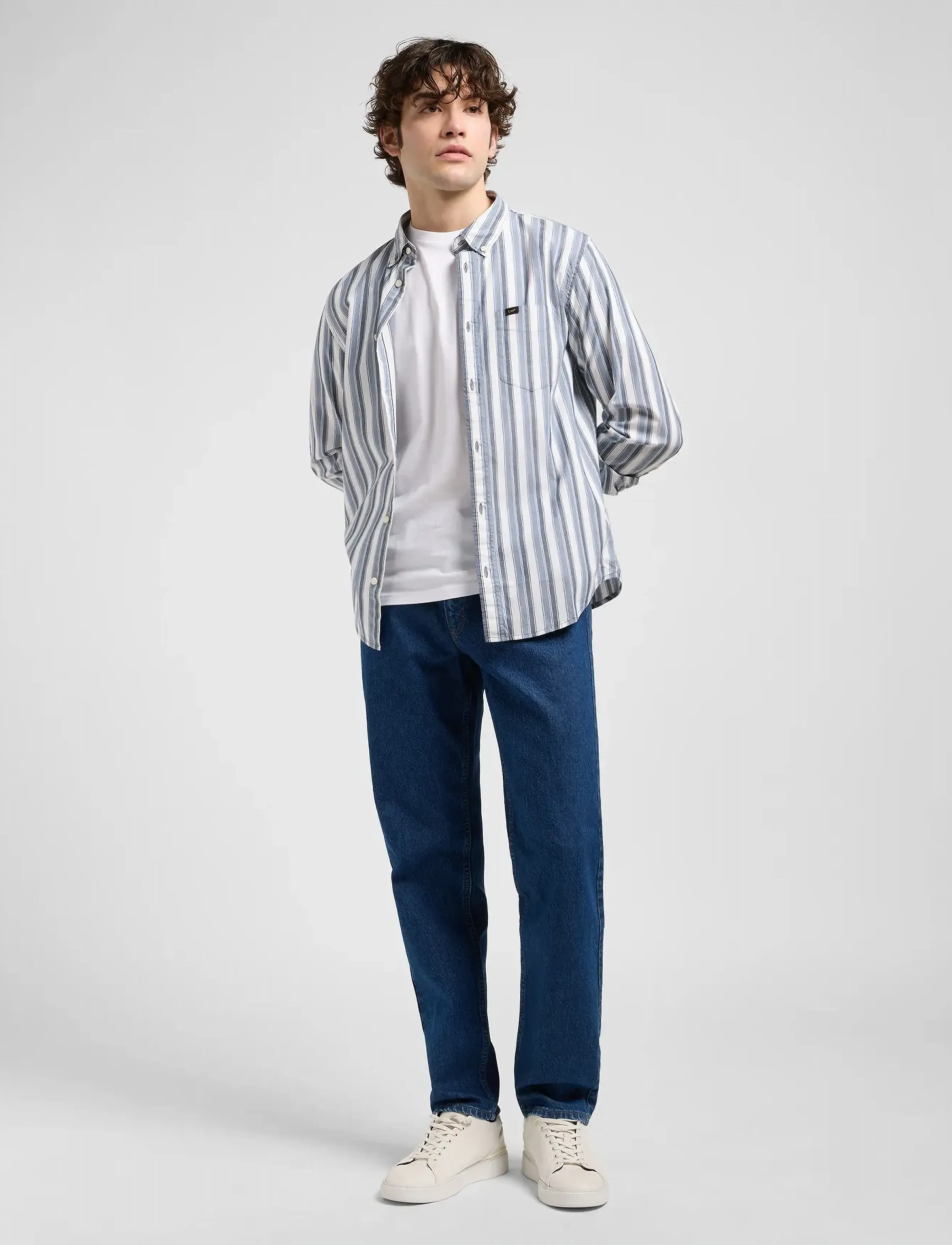 Lee Jeans - LEE BUTTON DOWN - män - vintage daydream stripe - 4