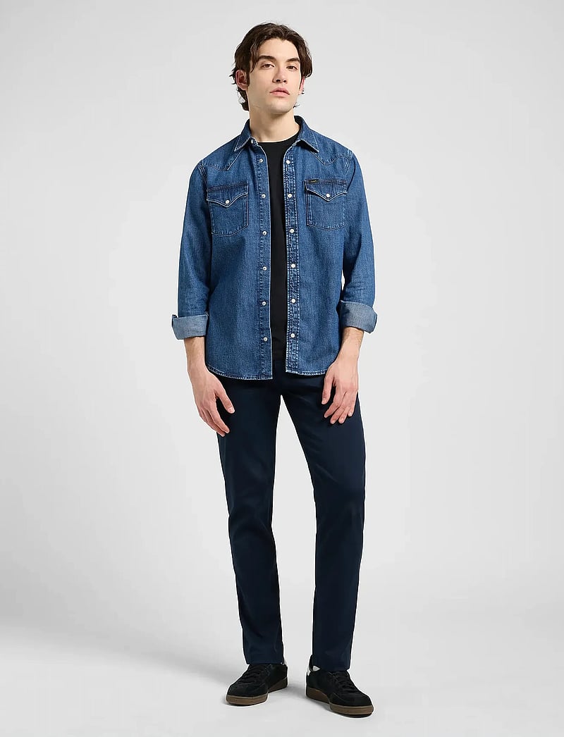 Lee Jeans - REGULAR CHINO - chino püksid - rivet navy - 3