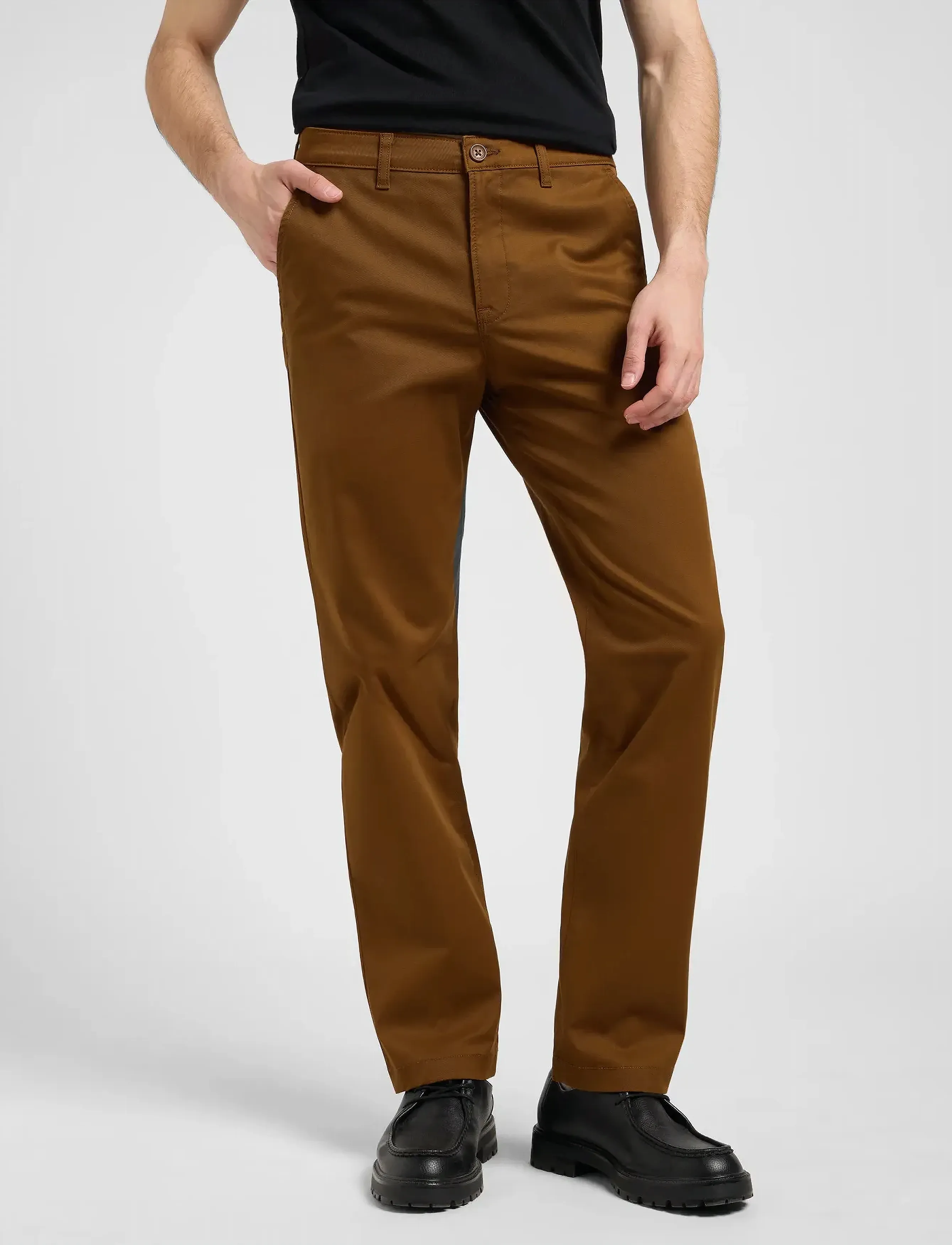 Lee Jeans - REGULAR CHINO - mænd - quail brown - 0