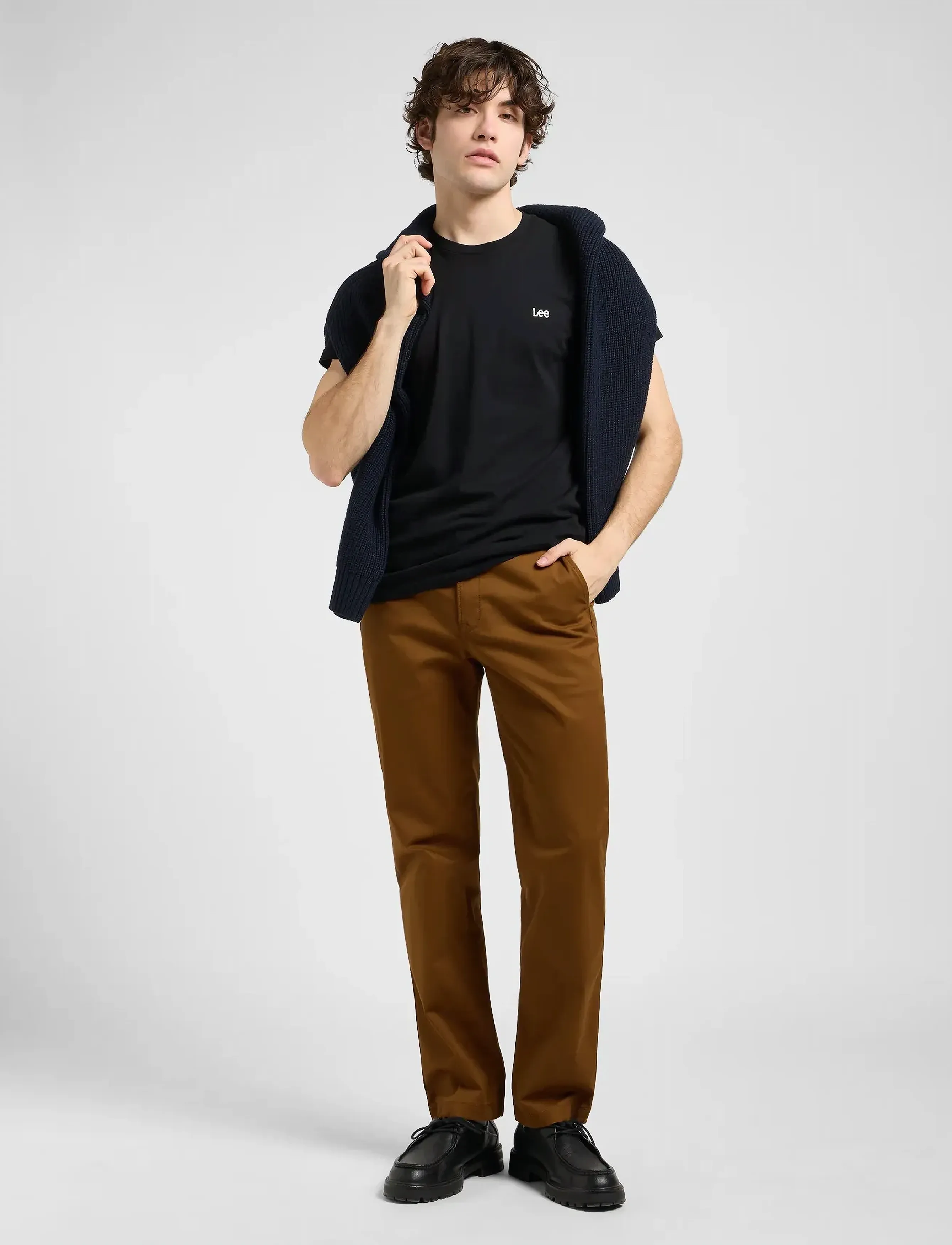 Lee Jeans - REGULAR CHINO - mænd - quail brown - 3