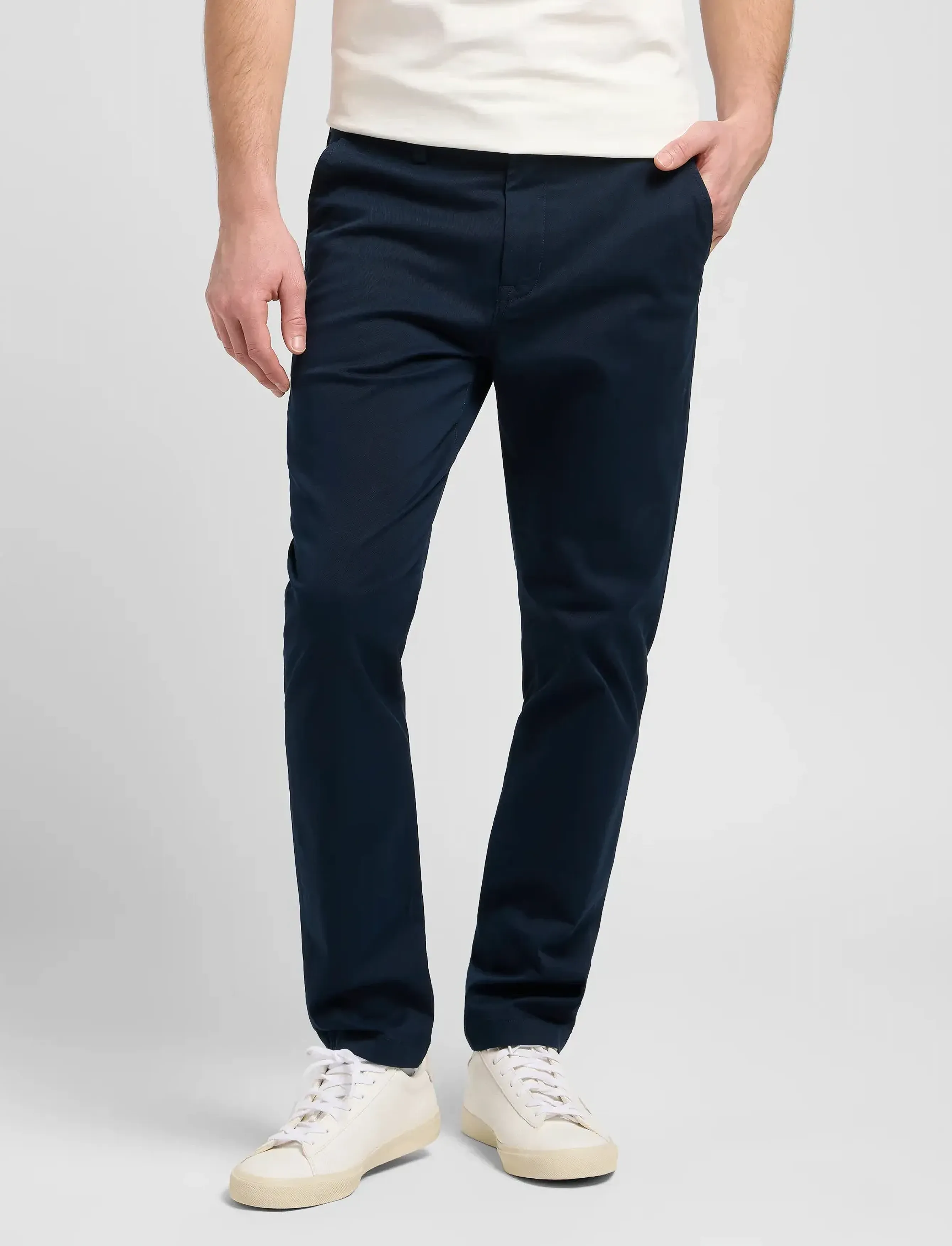 Lee Jeans SLIM CHINO - Tøj - RIVET NAVY / navy