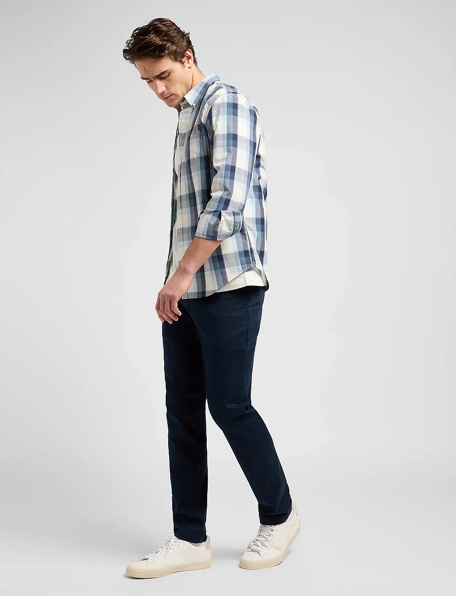 Lee Jeans - SLIM CHINO - pantalons chino - rivet navy - 3