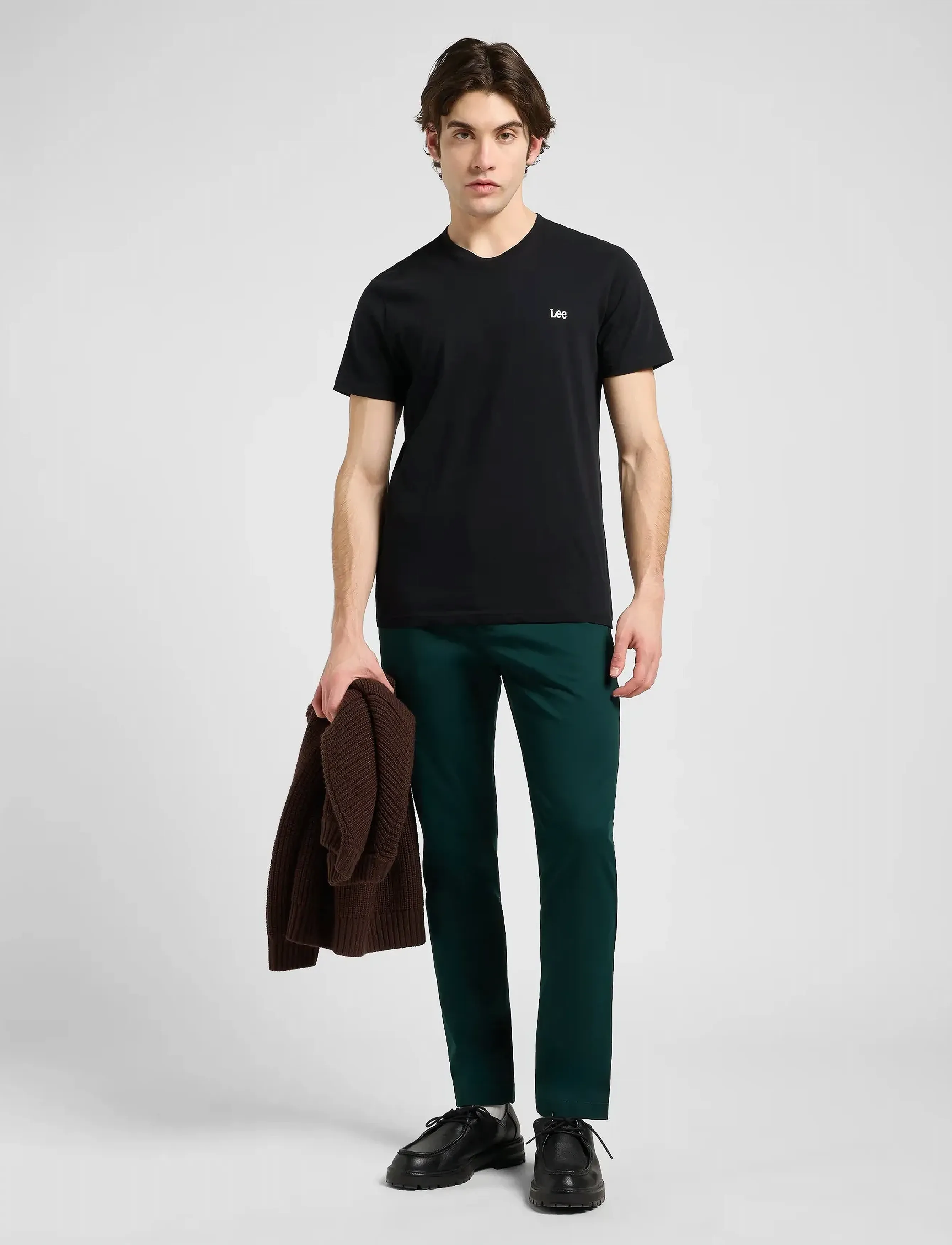 Lee Jeans - SLIM CHINO - chino püksid - jade forest - 3